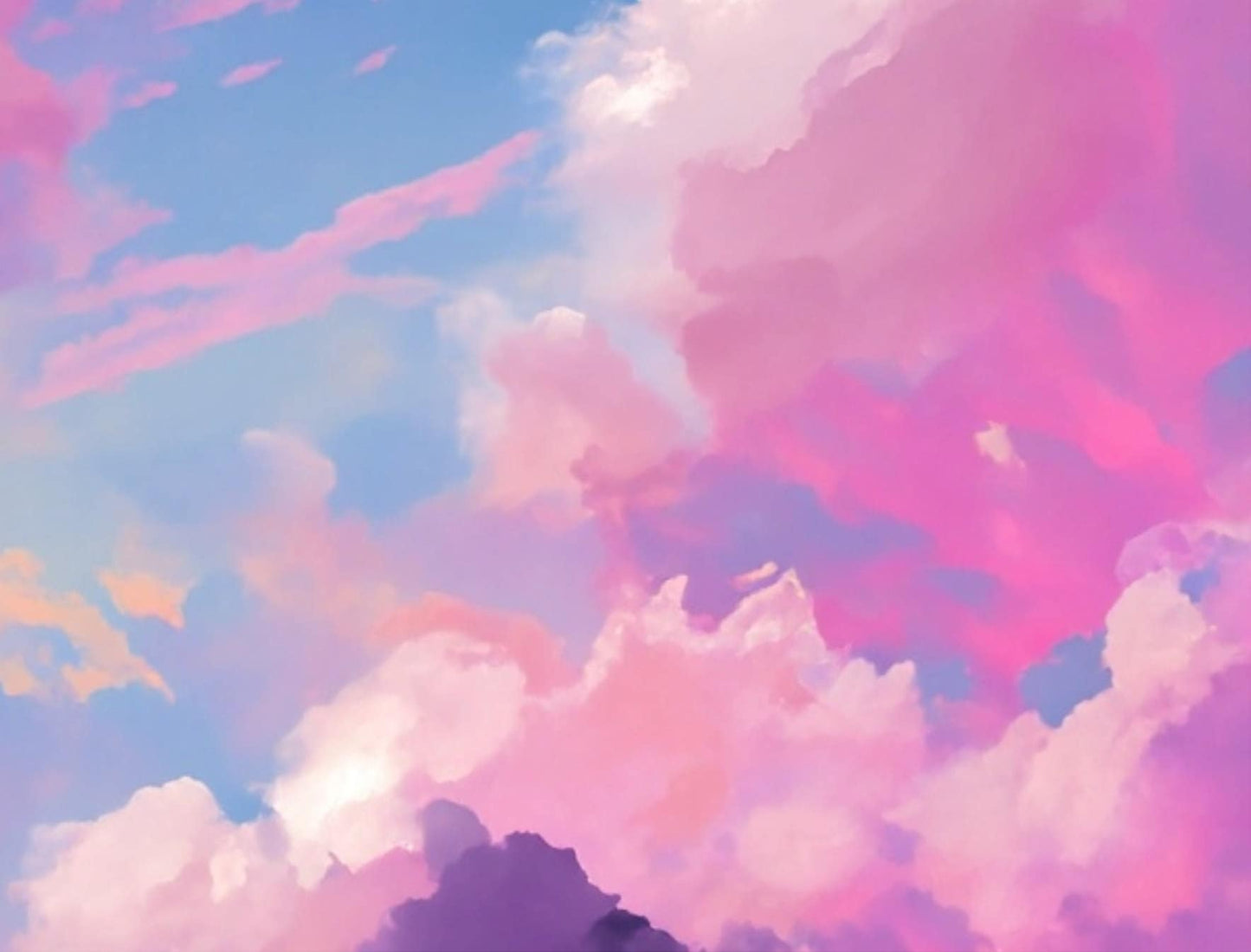 Decoupage Paper - Rice Paper for Decoupage - Pastel Color Clouds - Large Decoupage Paper for Furniture - Blue Sky