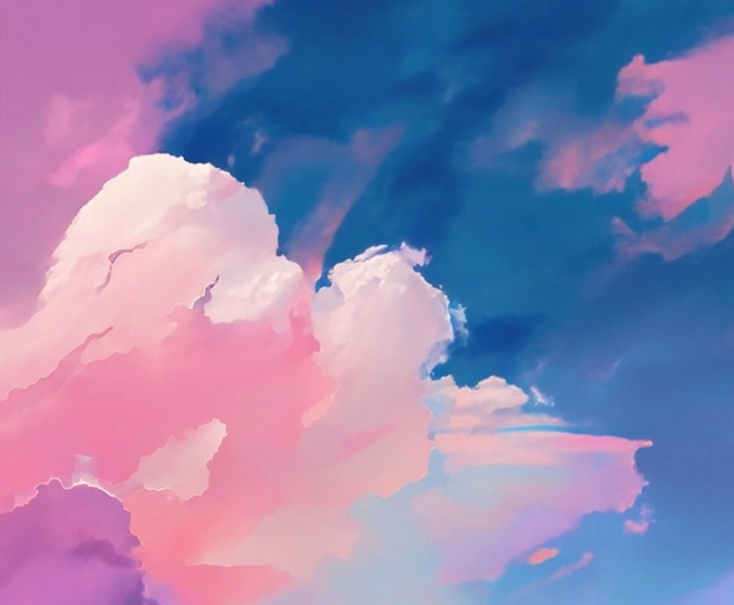 Large Decoupage Paper for Furniture - Rice Paper for Decoupage - Pastel Color Clouds - Decoupage Paper - Blue Sky