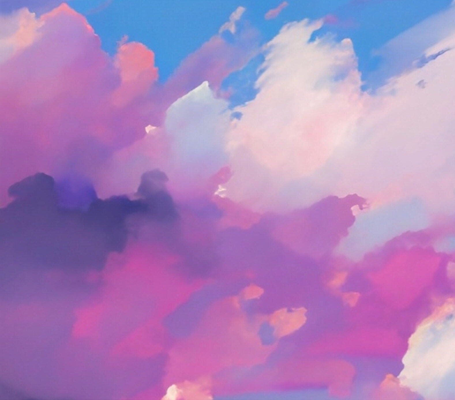 Large Decoupage Paper for Furniture - Rice Paper for Decoupage - Pastel Color Clouds - Decoupage Paper - Blue Sky