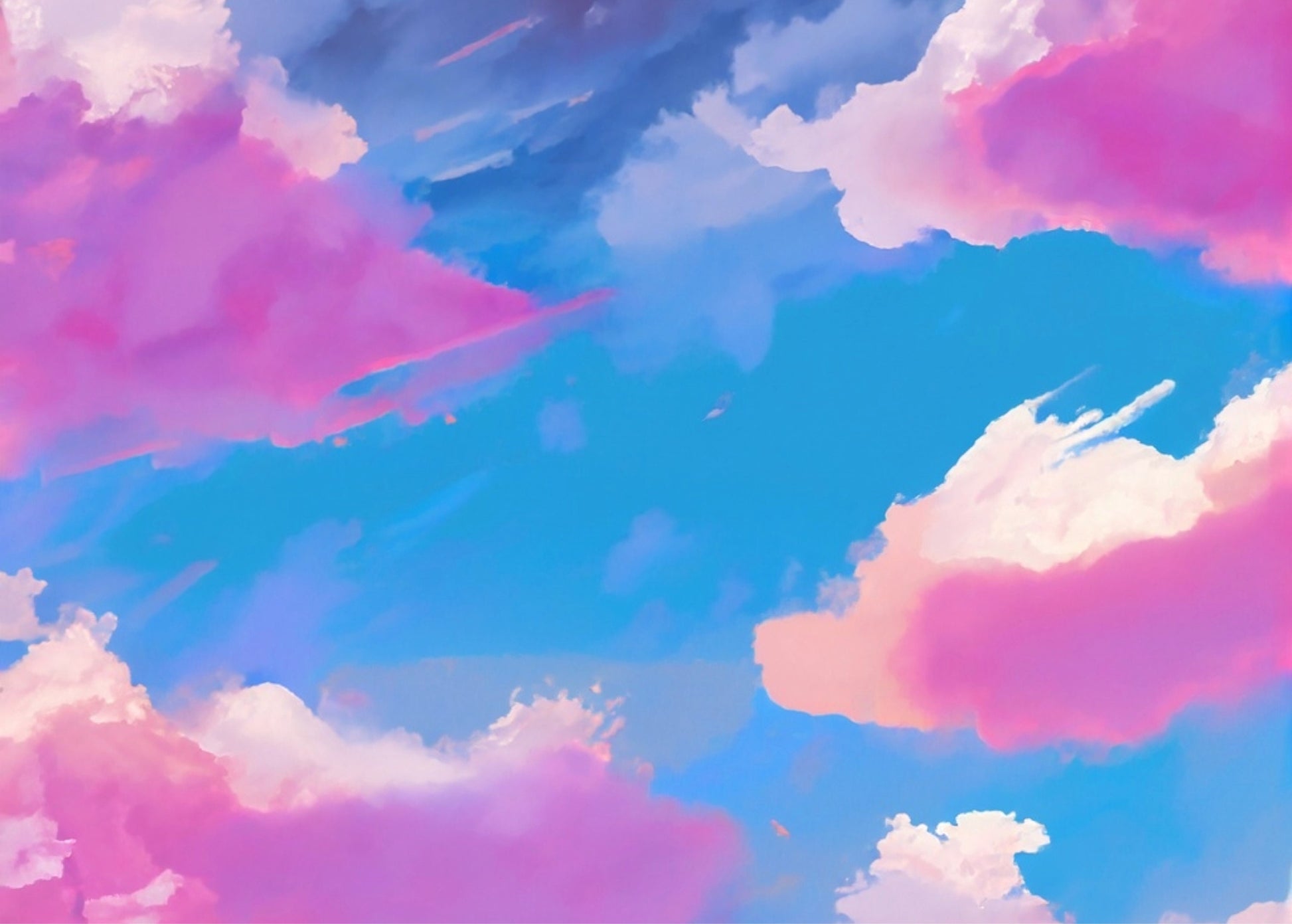 Large Decoupage Paper for Furniture - Rice Paper for Decoupage - Pastel Color Clouds - Decoupage Paper - Blue Sky