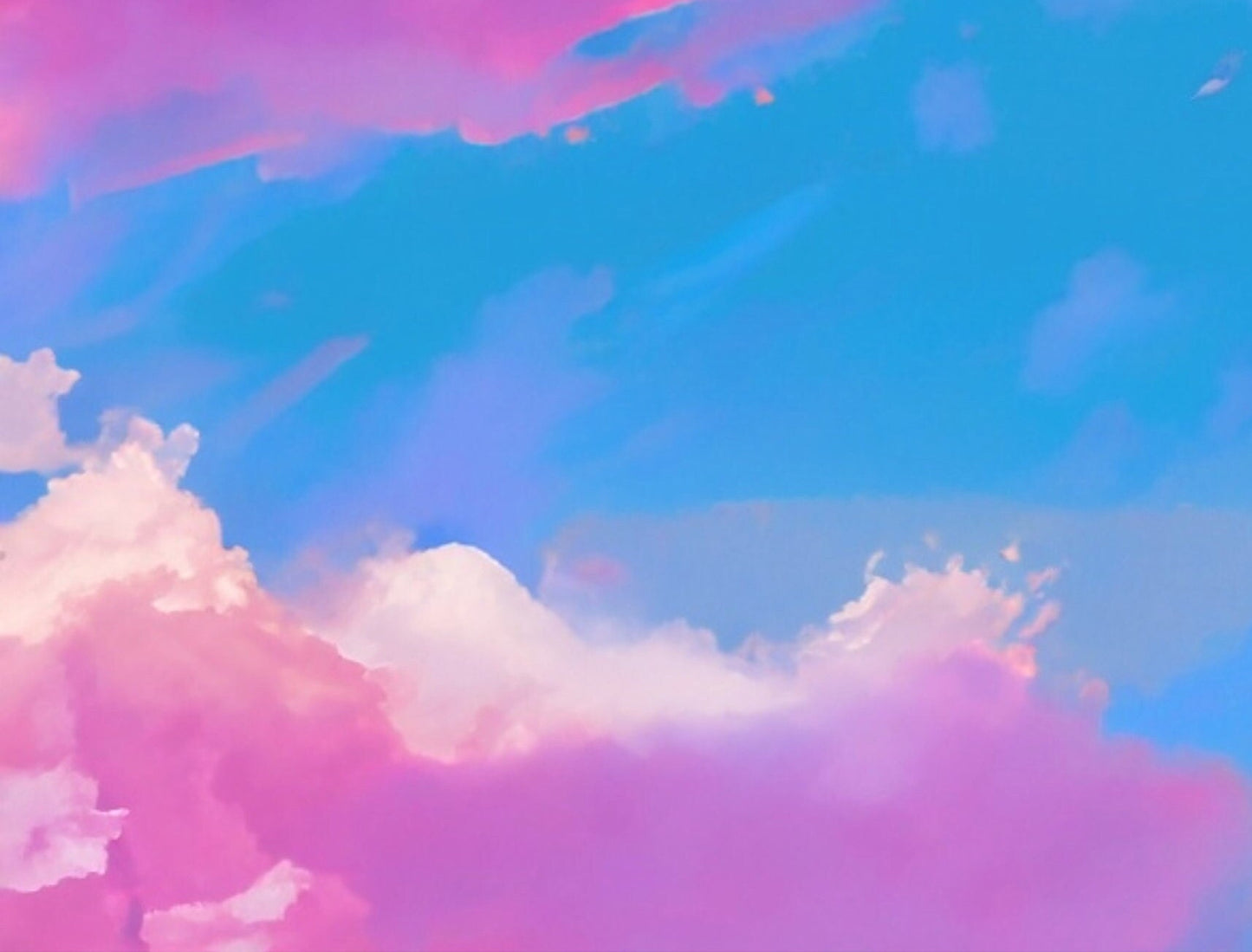 Large Decoupage Paper for Furniture - Rice Paper for Decoupage - Pastel Color Clouds - Decoupage Paper - Blue Sky