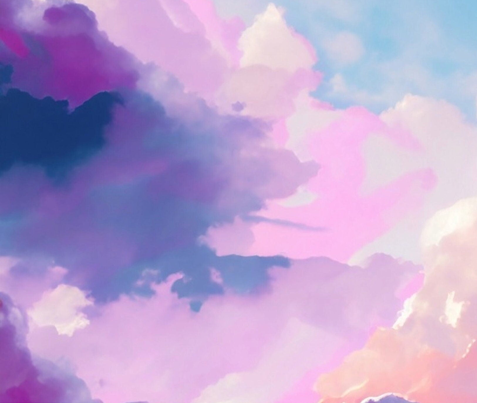 Large Decoupage Paper for Furniture - Rice Paper for Decoupage - Pastel Color Clouds - Decoupage Paper - Blue Sky