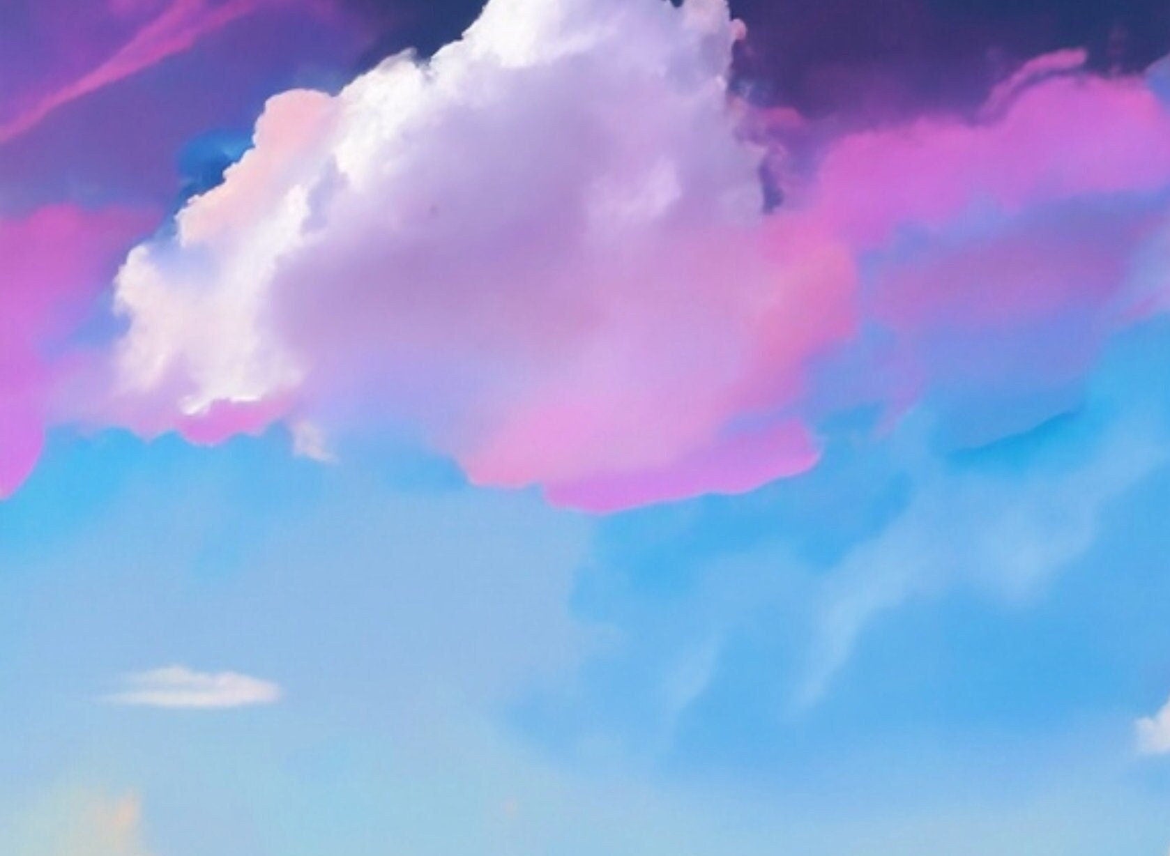 Large Decoupage Paper for Furniture - Rice Paper for Decoupage - Pastel Color Clouds - Decoupage Paper - Blue Sky