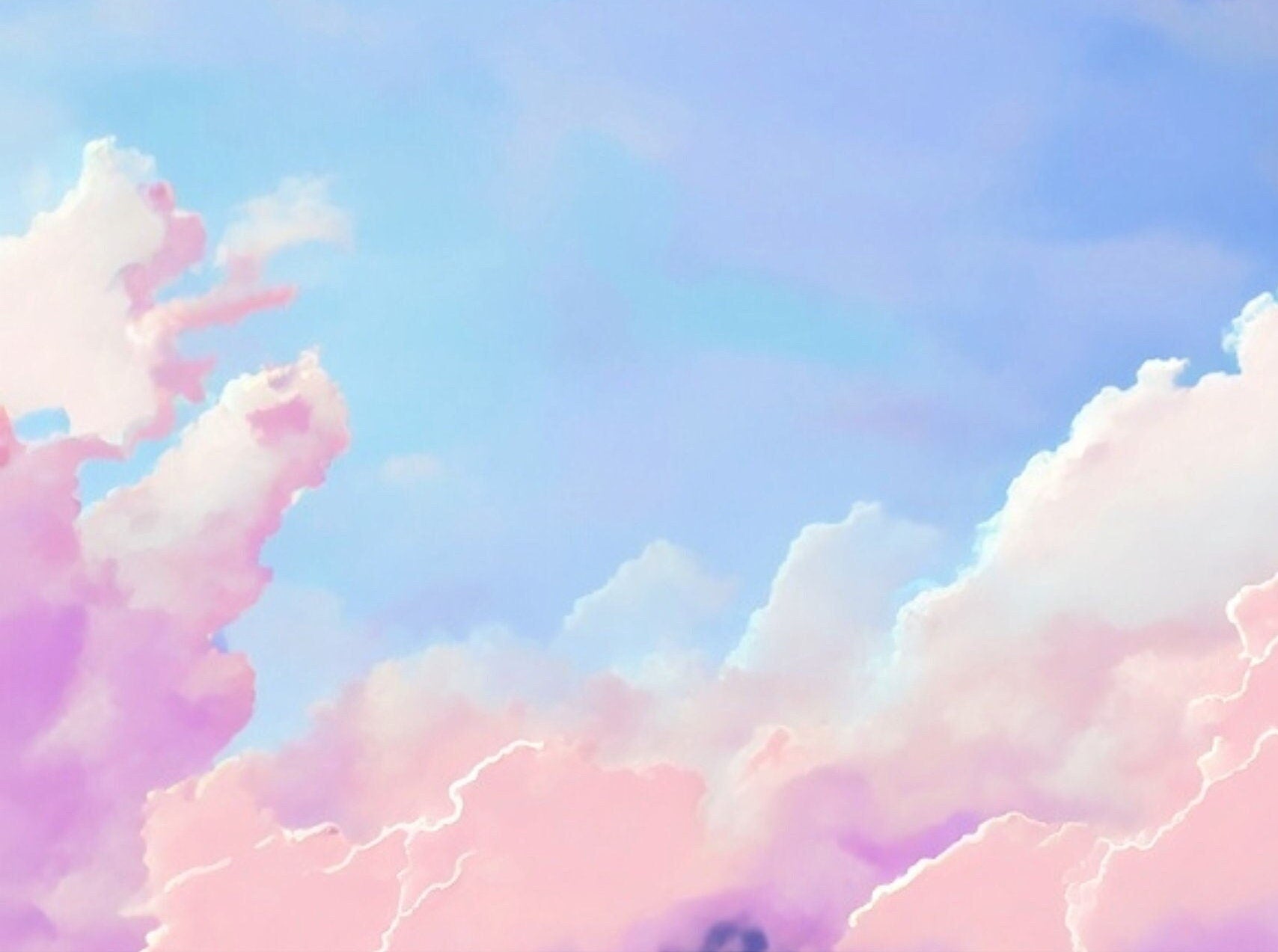 Large Decoupage Paper for Furniture - Rice Paper for Decoupage - Pastel Color Clouds - Decoupage Paper - Blue Sky