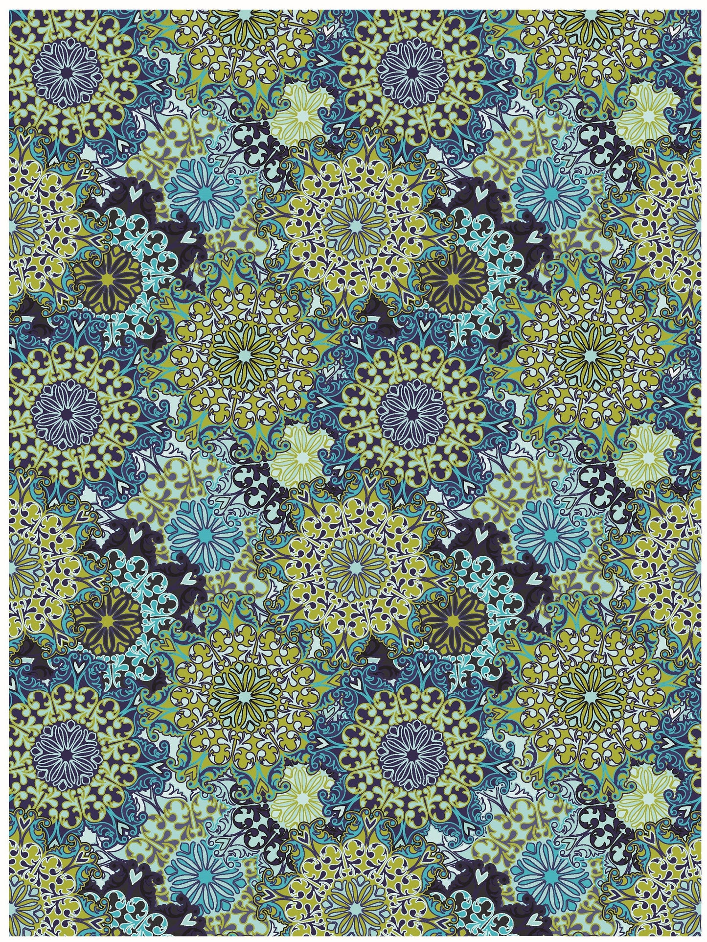 tile pattern decouapage paper