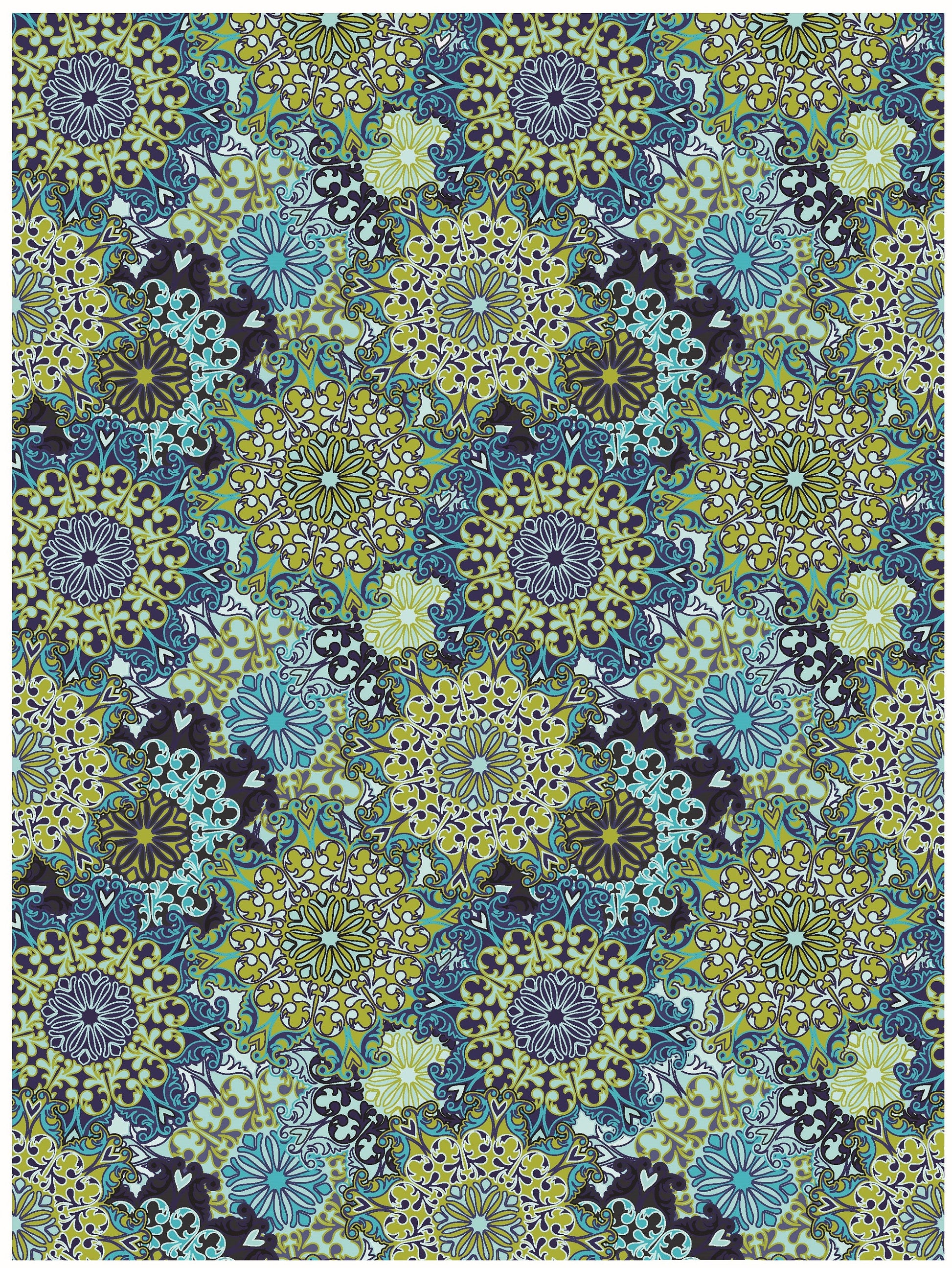 tile pattern decouapage paper