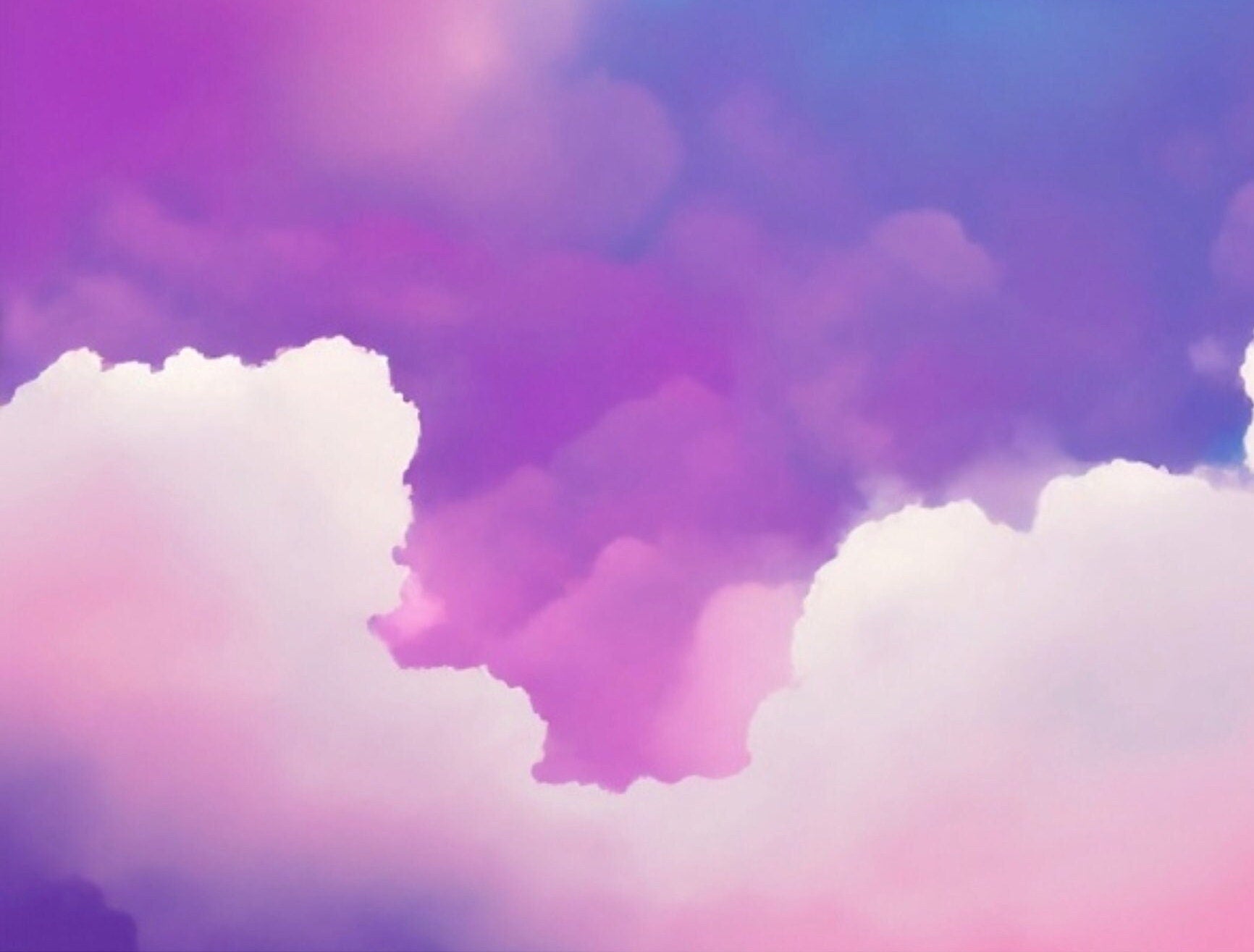 Large Decoupage Paper for Furniture - Rice Paper for Decoupage - Pastel Color Clouds - Decoupage Paper - Blue Sky