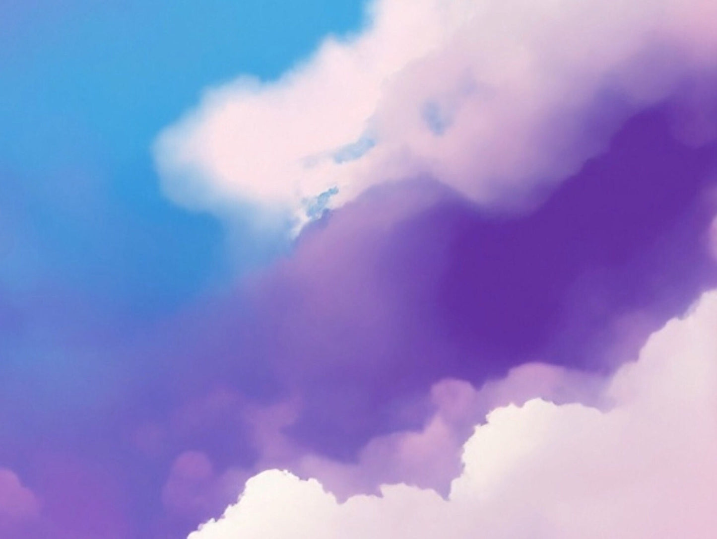 Large Decoupage Paper for Furniture - Rice Paper for Decoupage - Pastel Color Clouds - Decoupage Paper - Blue Sky
