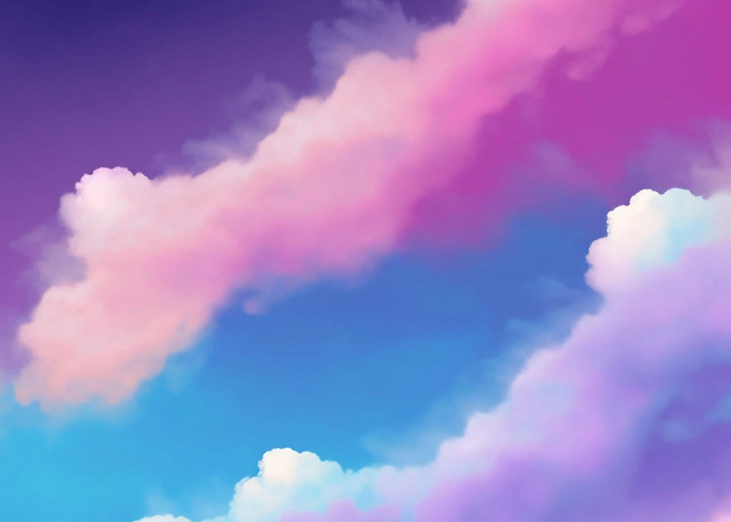 Large Decoupage Paper for Furniture - Rice Paper for Decoupage - Pastel Color Clouds - Decoupage Paper - Blue Sky