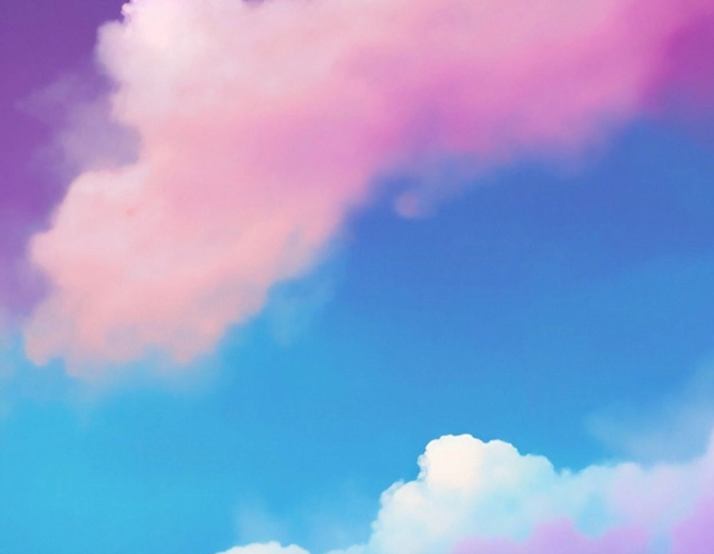Large Decoupage Paper for Furniture - Rice Paper for Decoupage - Pastel Color Clouds - Decoupage Paper - Blue Sky