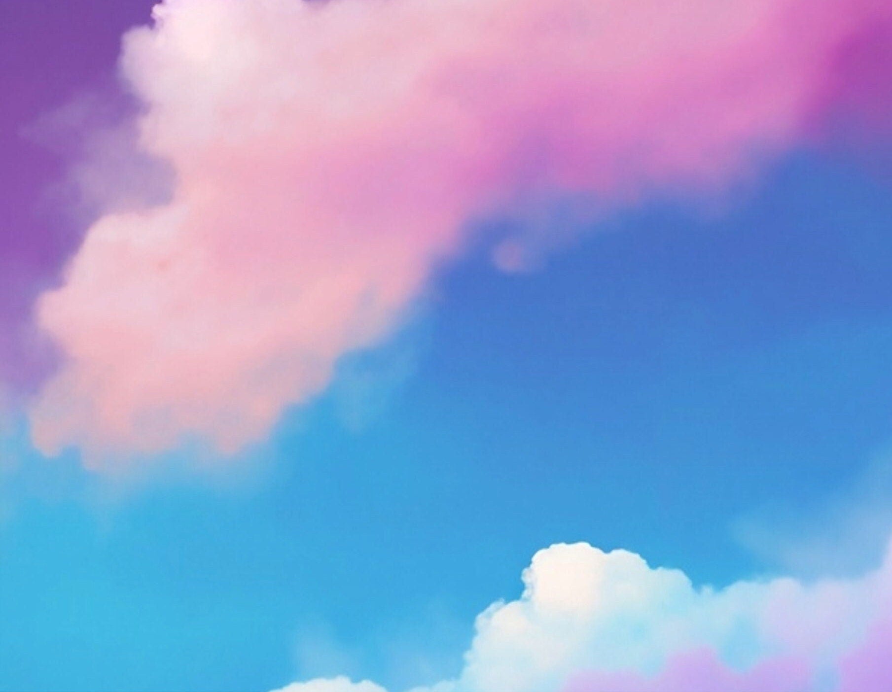 Large Decoupage Paper for Furniture - Rice Paper for Decoupage - Pastel Color Clouds - Decoupage Paper - Blue Sky