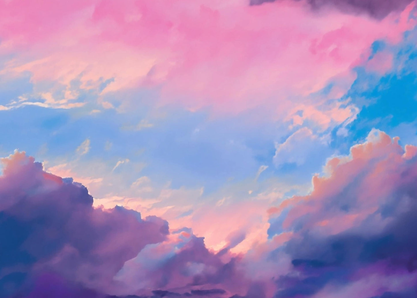 Large Decoupage Paper for Furniture - Rice Paper for Decoupage - Pastel Color Clouds - Decoupage Paper - Blue Sky