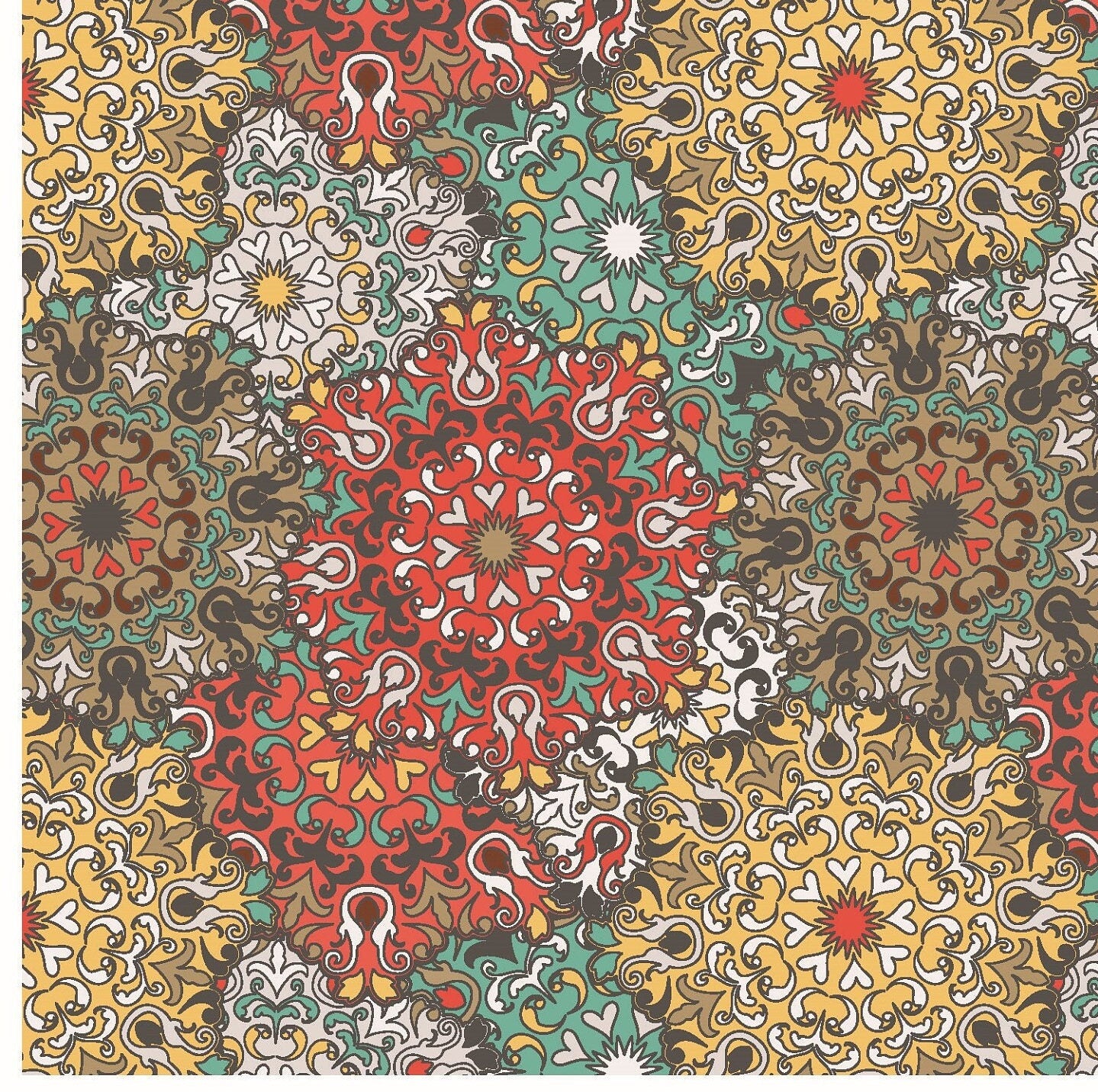 Large Decoupage for Furniture - Rice Paper - Vintage Decoupage - Floral Decoupage Paper - Authentic Pattern Tile