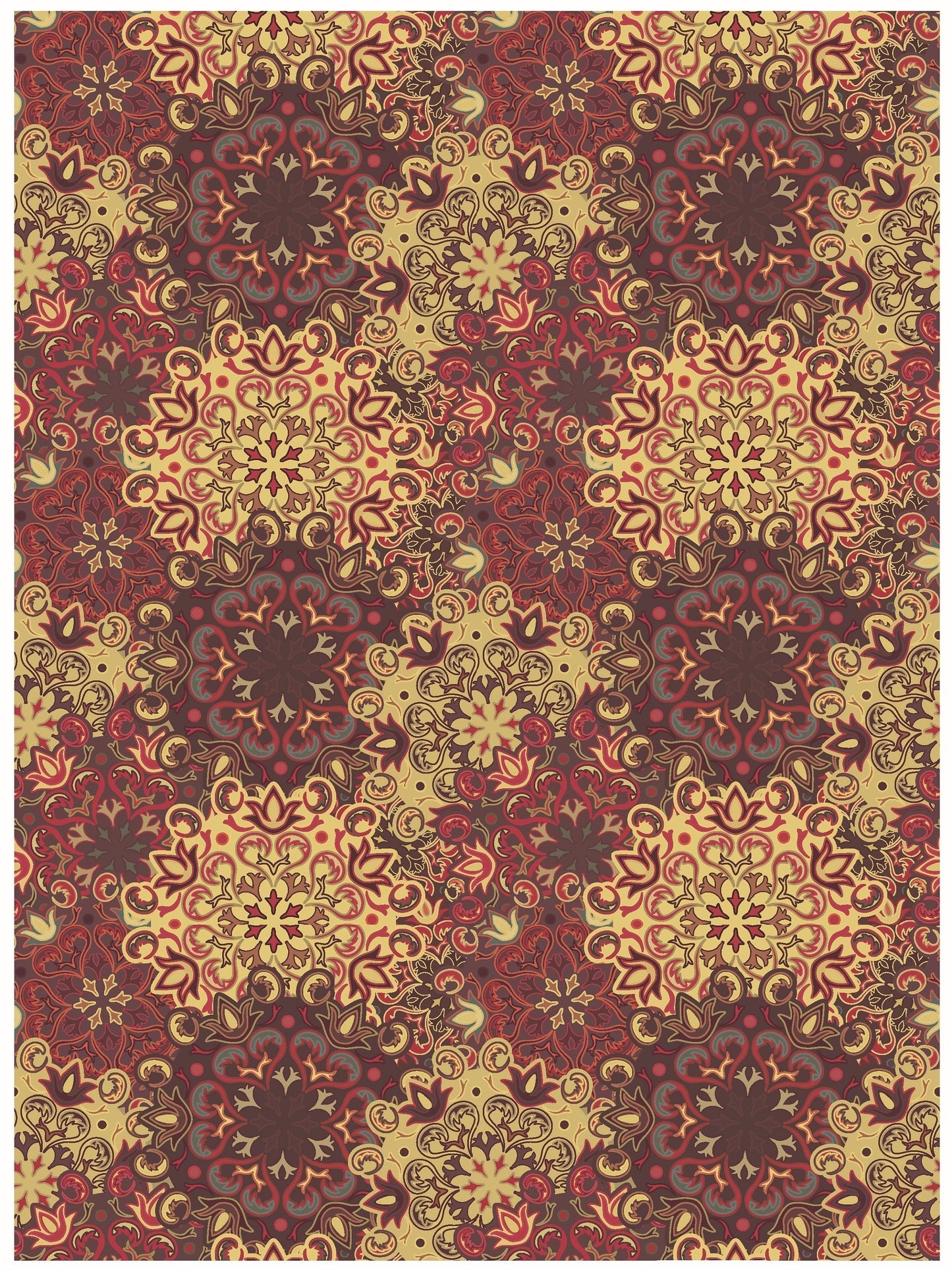 Large Decoupage for Furniture - Rice Paper - Vintage Decoupage - Floral Decoupage Paper - Authentic Pattern Tile
