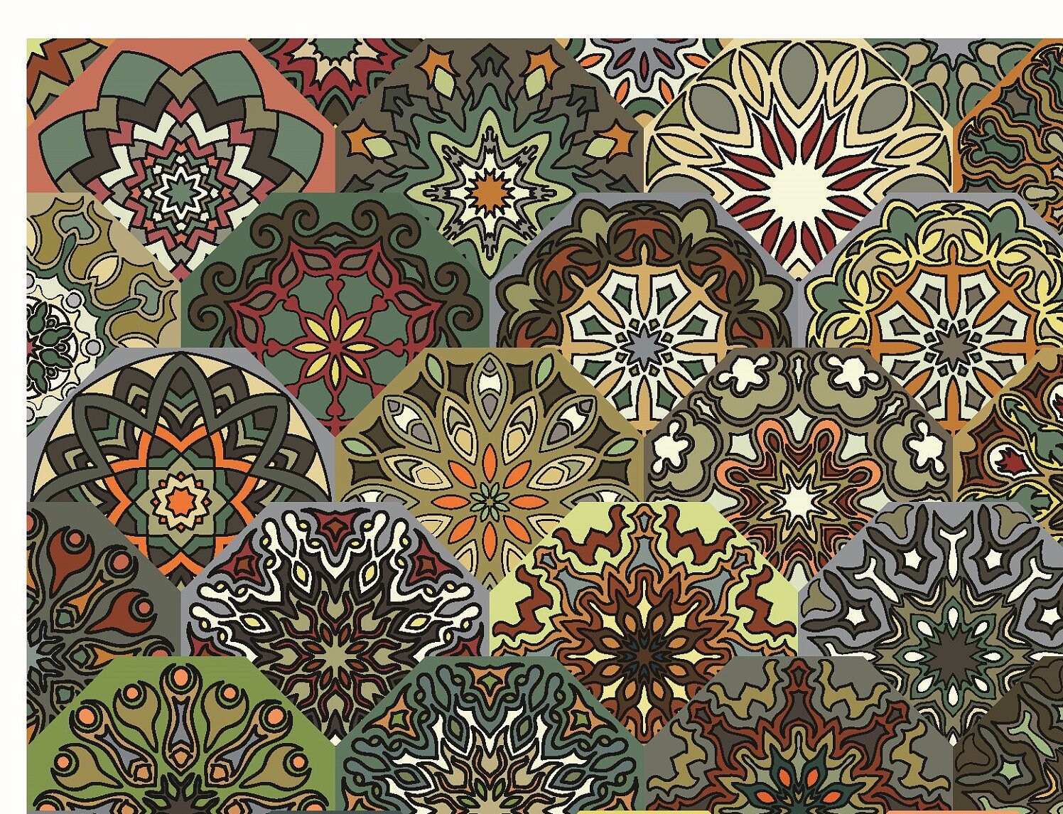 Floral Moroccan Rice Paper – Vintage Decoupage Furniture