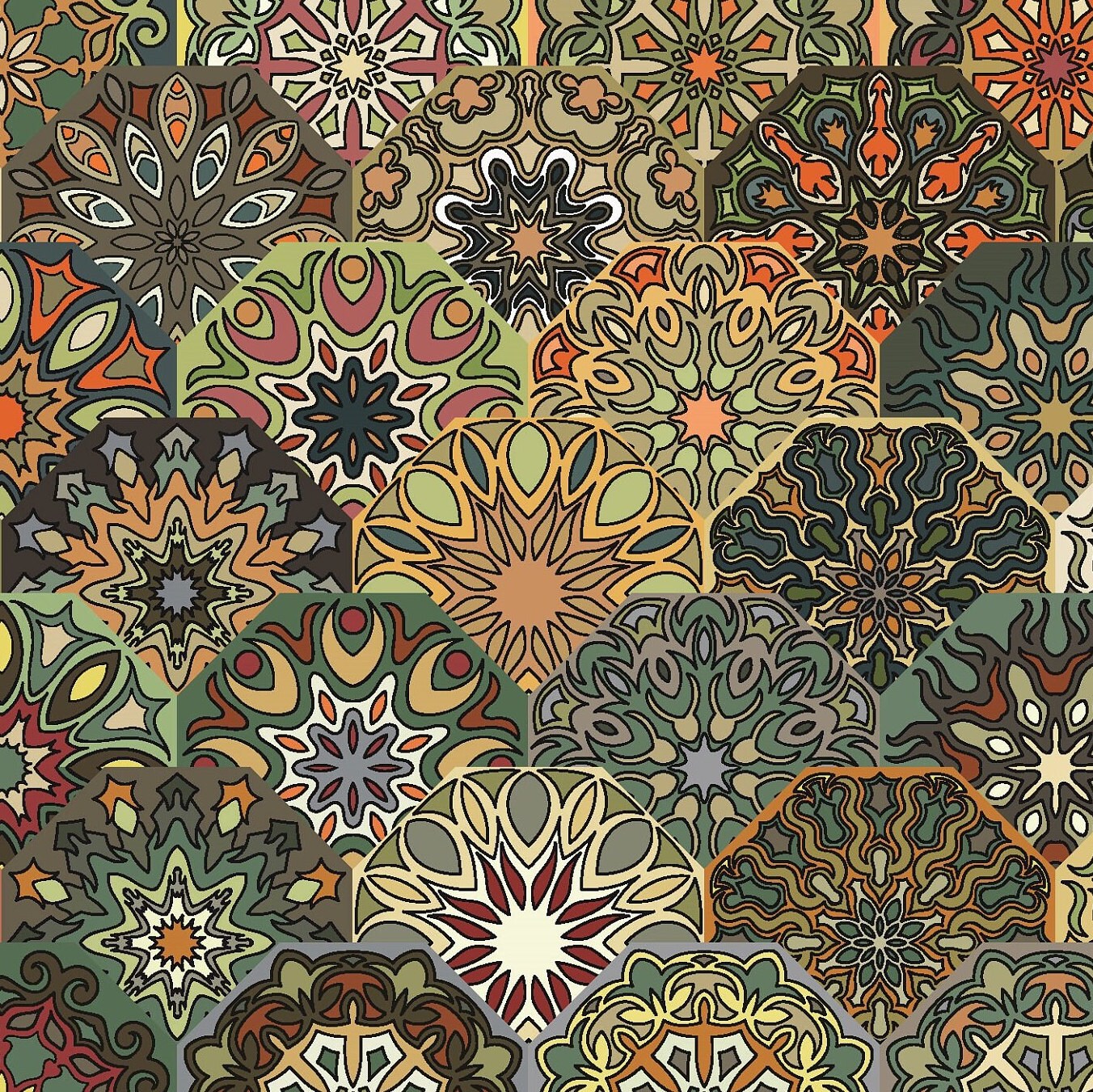 Floral Moroccan Rice Paper – Vintage Decoupage Furniture