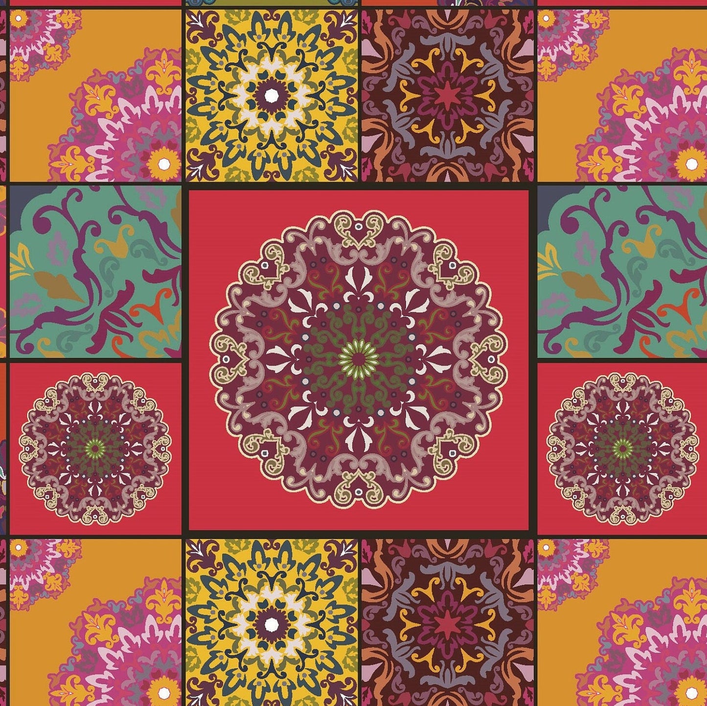 Large Decoupage for Furniture - Rice Paper - Vintage Decoupage - Floral Decoupage Paper - Authentic Pattern Tile - Moroccon
