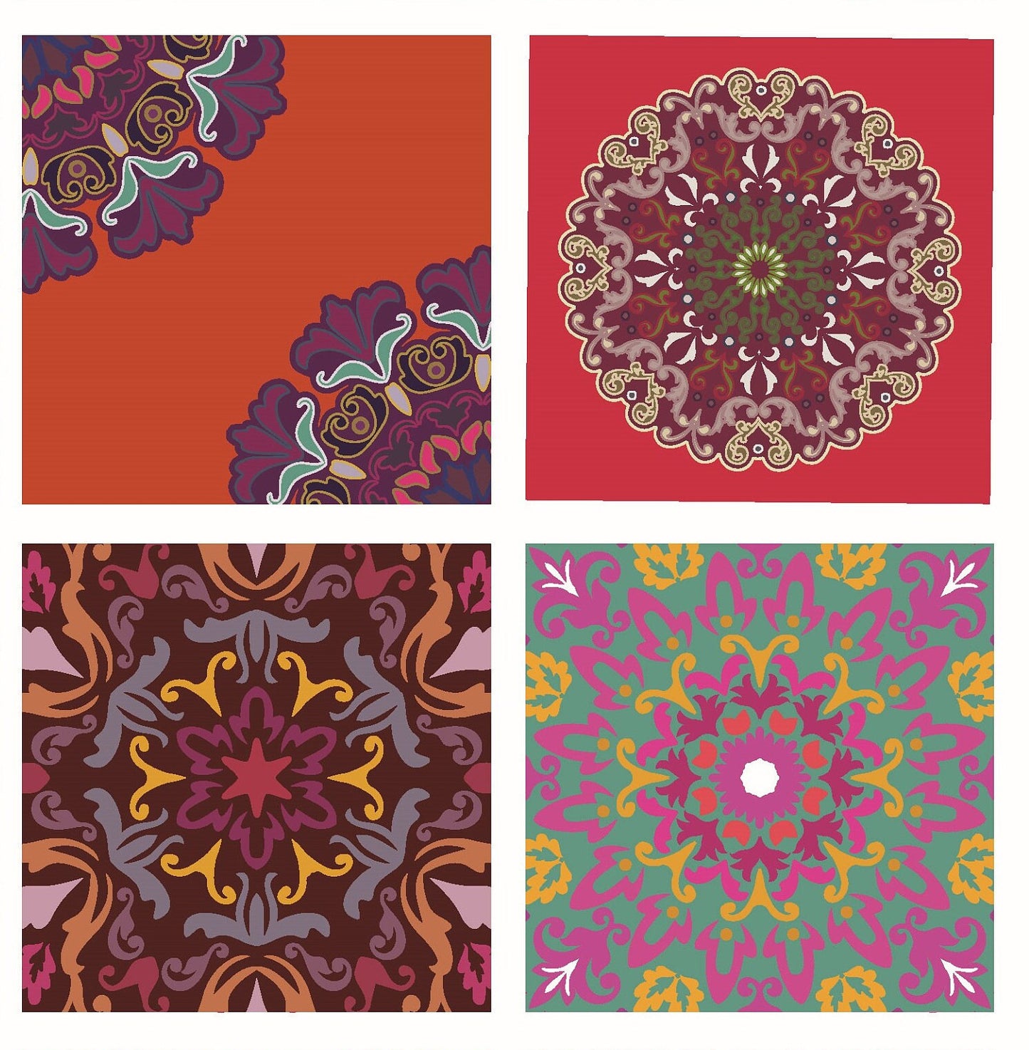 Large Floral Mandala Rice Paper – Vintage Furniture Decoupage