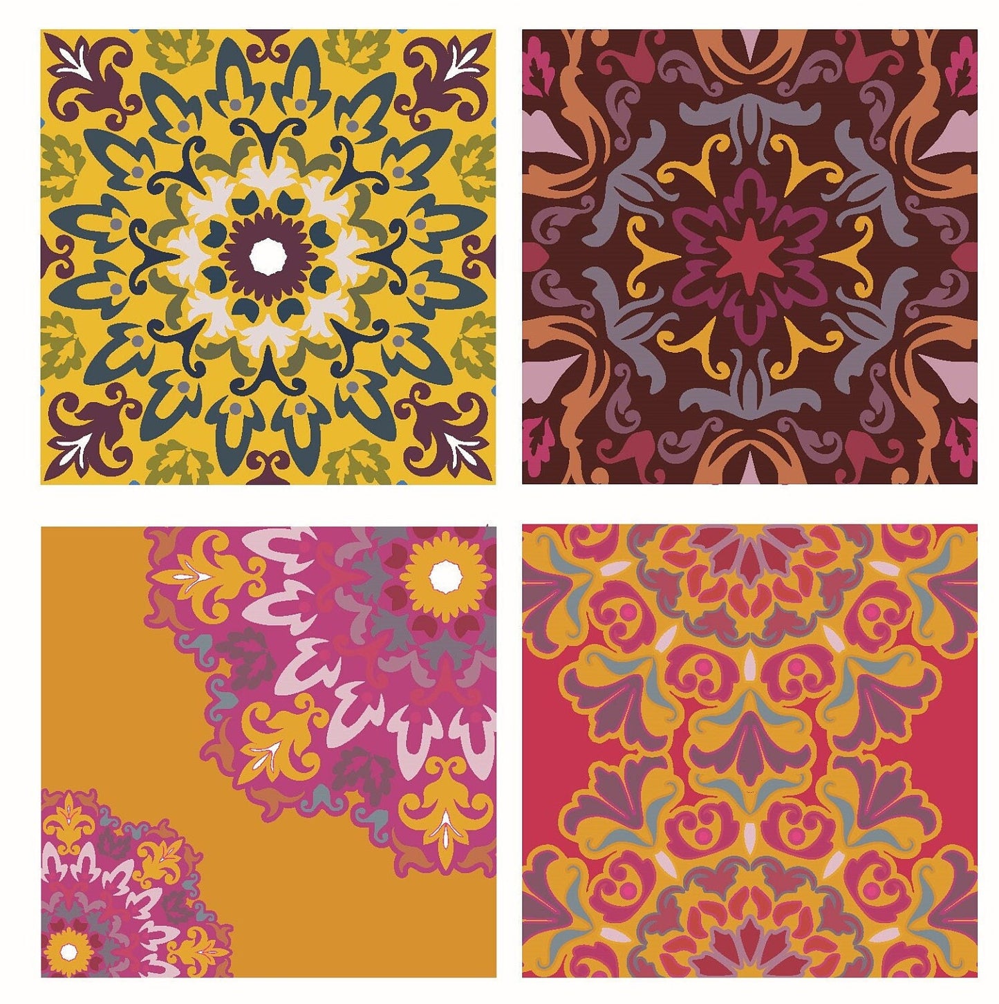 Large Floral Mandala Rice Paper – Vintage Furniture Decoupage