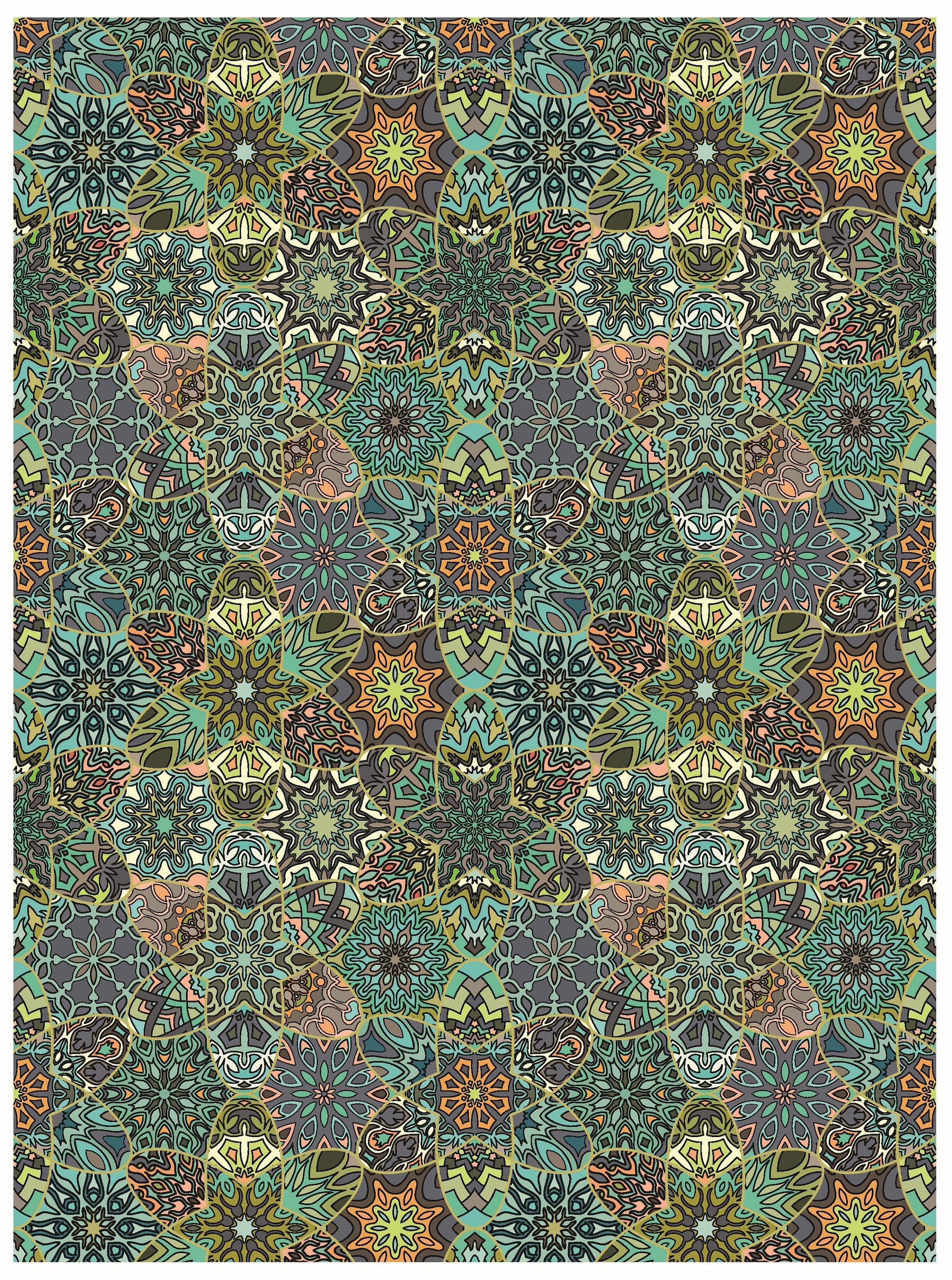 Large Decoupage for Furniture - Rice Paper - Vintage Decoupage - Floral Decoupage Paper - Authentic Mandala Pattern