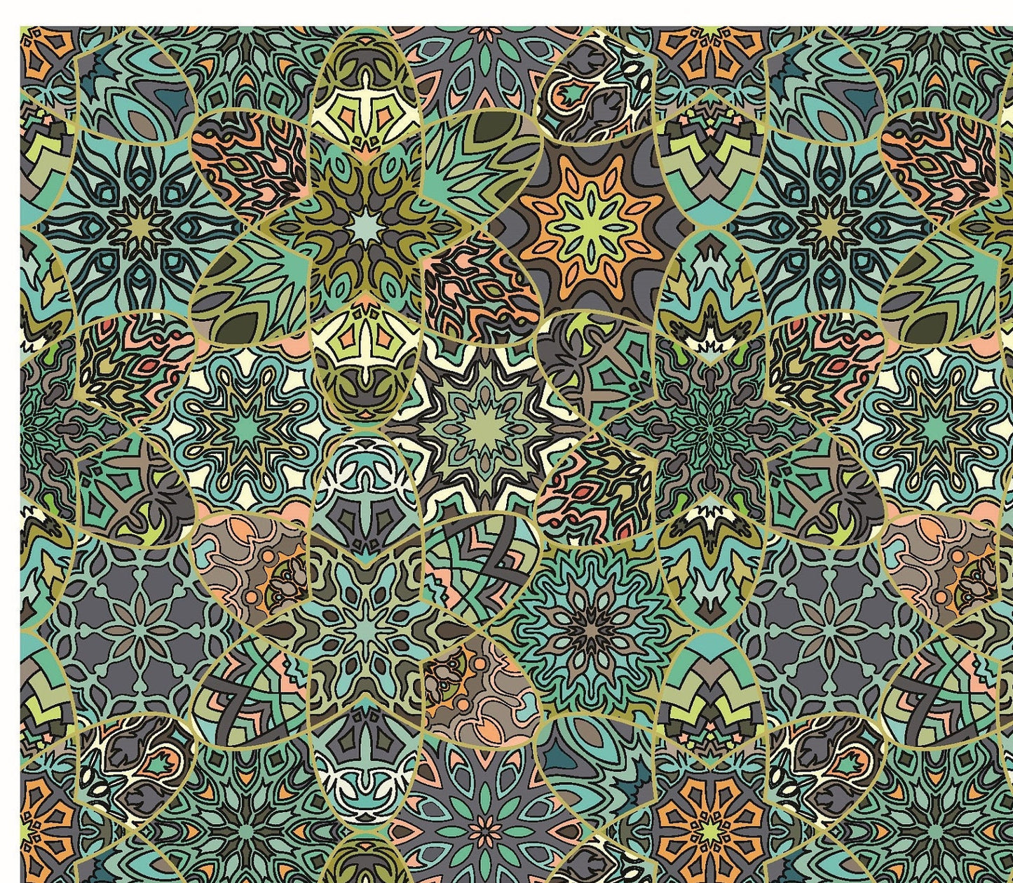 Large Decoupage for Furniture - Rice Paper - Vintage Decoupage - Floral Decoupage Paper - Authentic Mandala Pattern