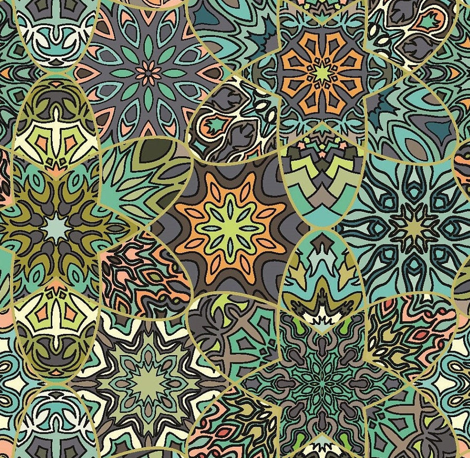 Large Decoupage for Furniture - Rice Paper - Vintage Decoupage - Floral Decoupage Paper - Authentic Mandala Pattern
