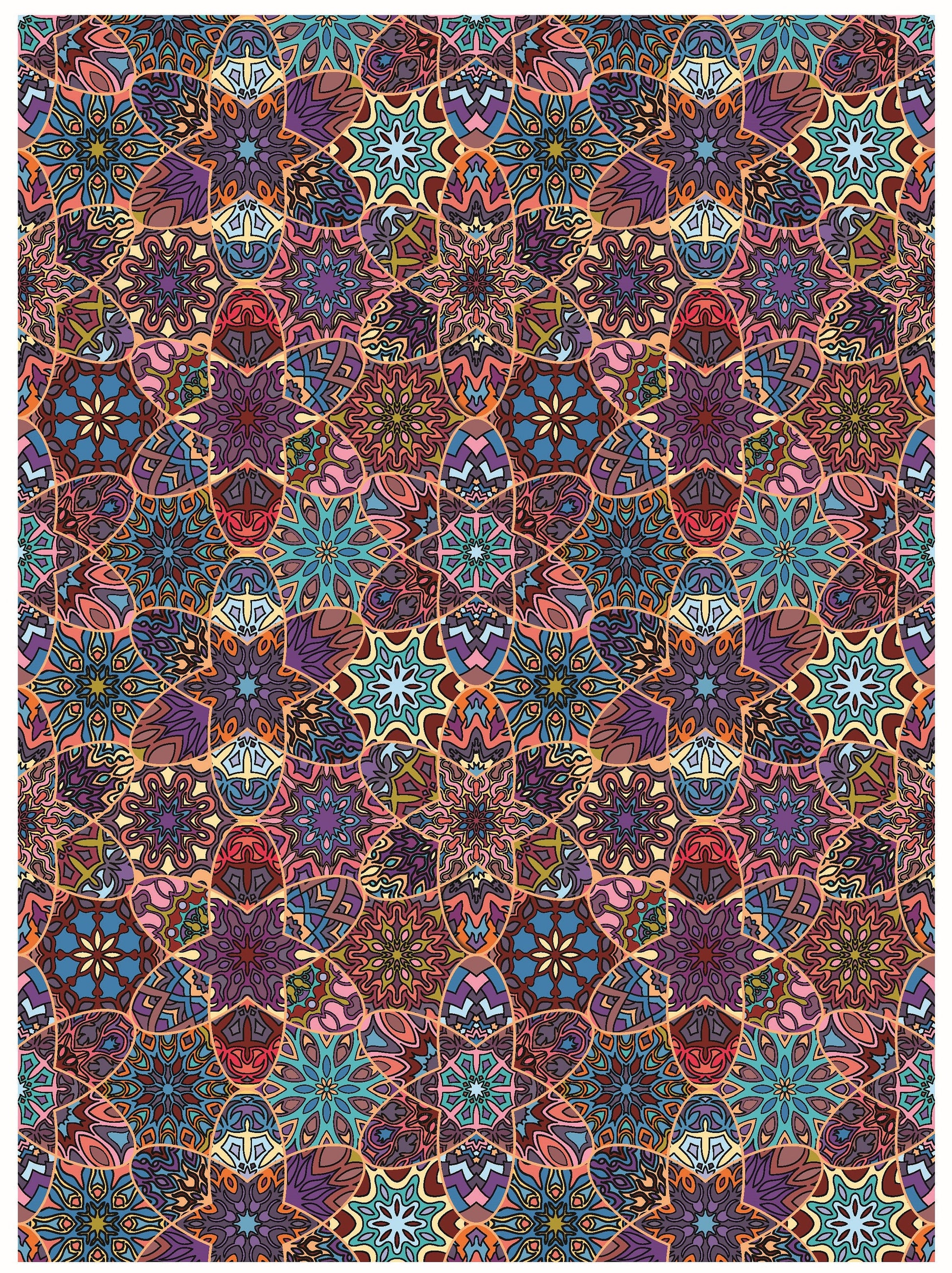 Large Decoupage for Furniture - Rice Paper - Vintage Decoupage - Floral Decoupage Paper - Authentic Mandala Pattern