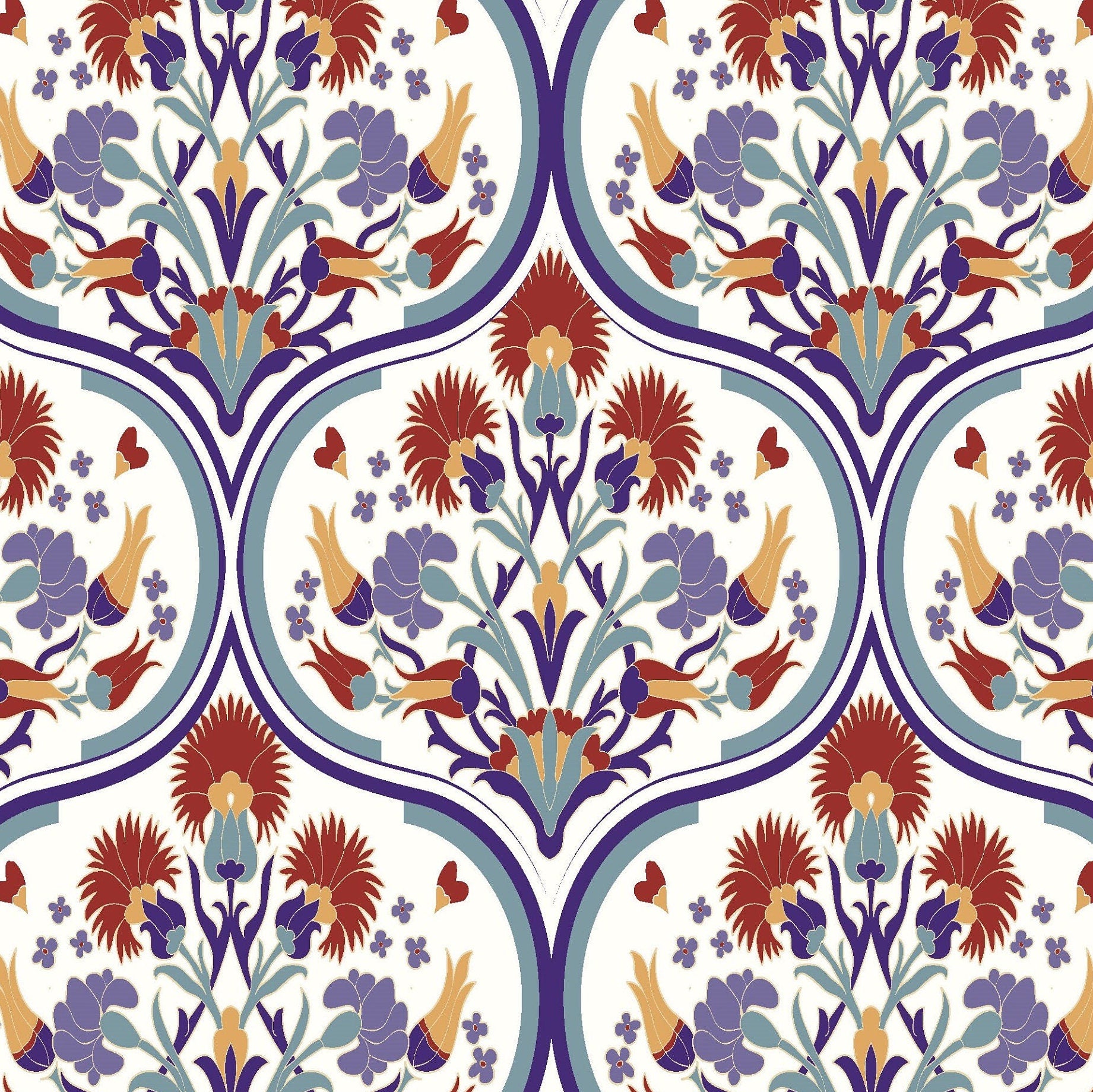 Authentic Clove Pattern - Large Decoupage for Furniture - Rice Paper - Vintage Decoupage - Floral Decoupage Paper - Tile