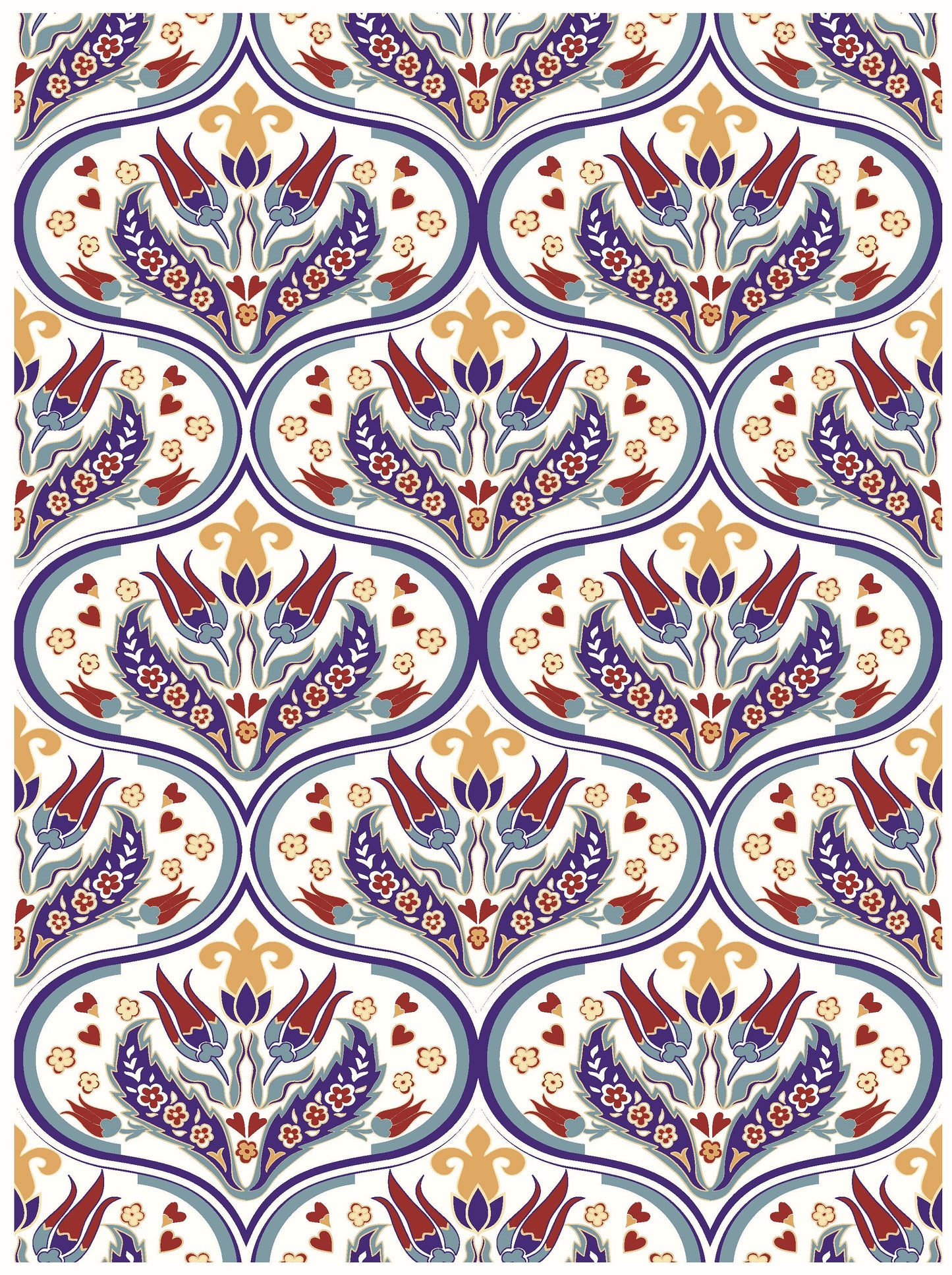 Tulip Floral Rice Paper – Vintage Decoupage Paper for Furniture