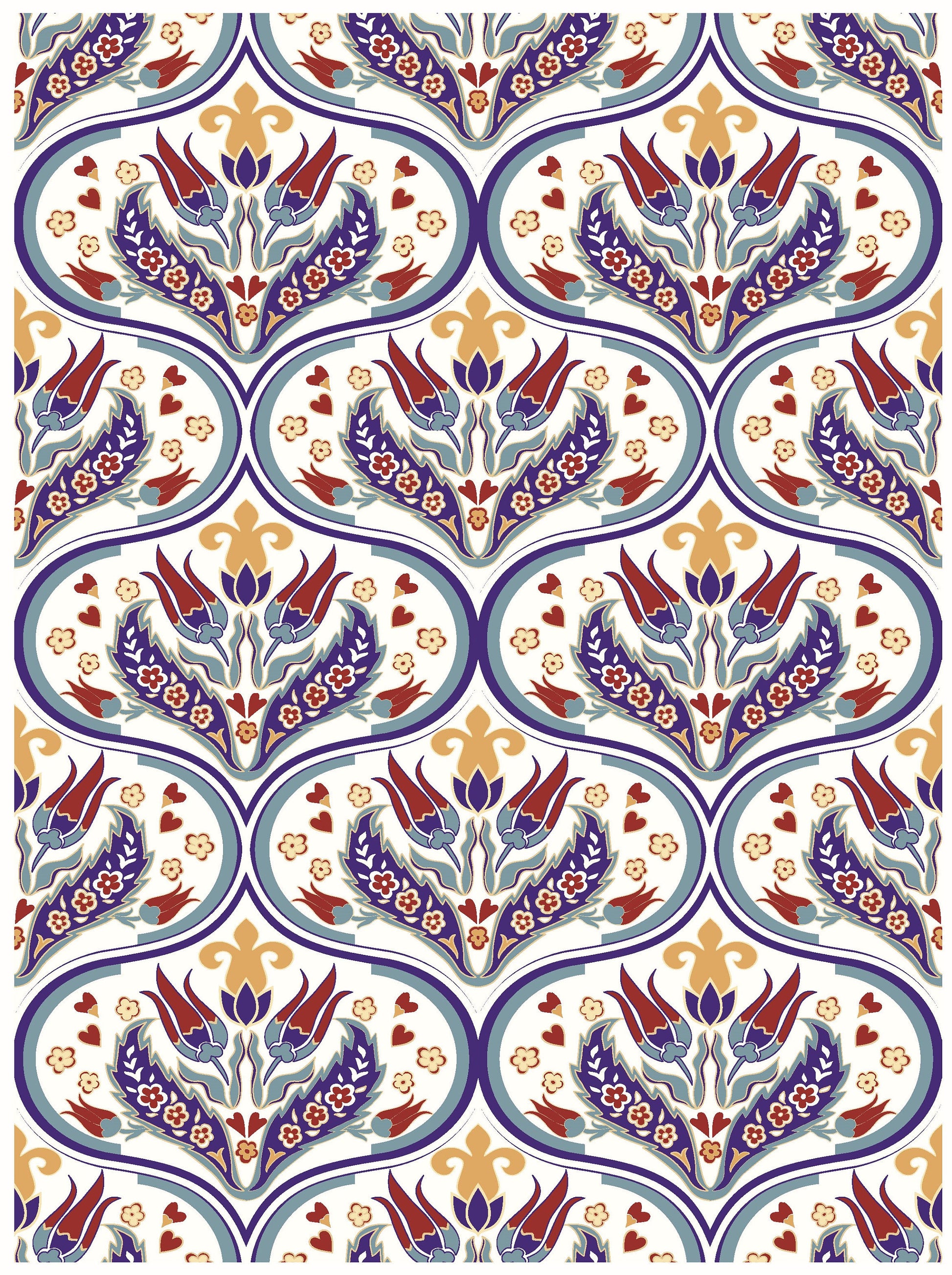 Tulip Floral Rice Paper – Vintage Decoupage Paper for Furniture