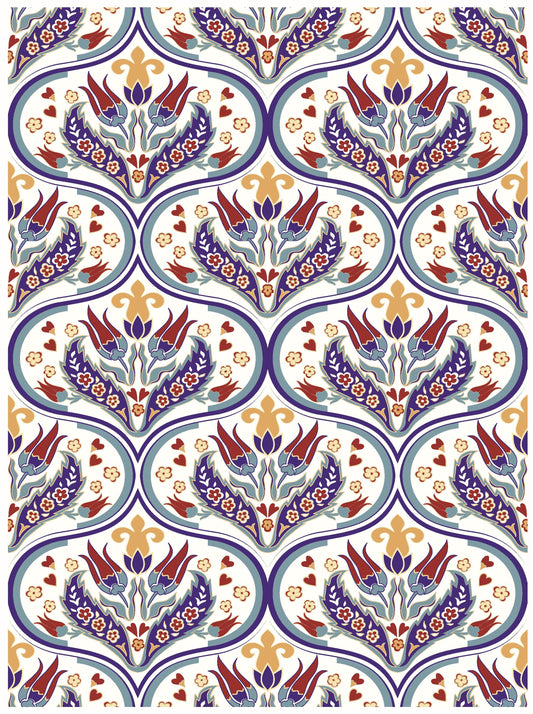 Tulip Floral Rice Paper – Vintage Decoupage Paper for Furniture