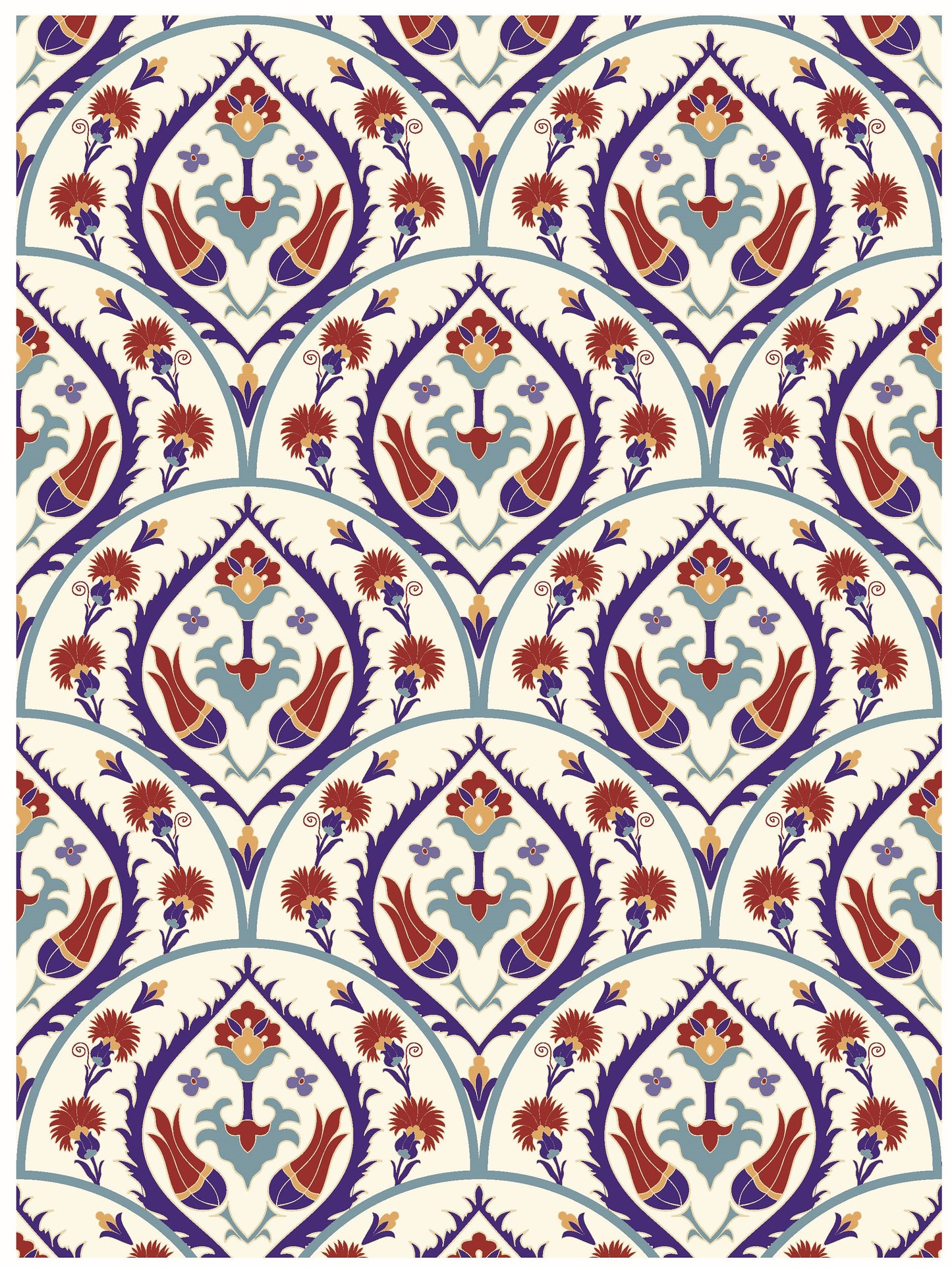 Authentic Tulip Pattern - Large Decoupage for Furniture - Rice Paper - Vintage Decoupage - Floral Decoupage Paper - Tile