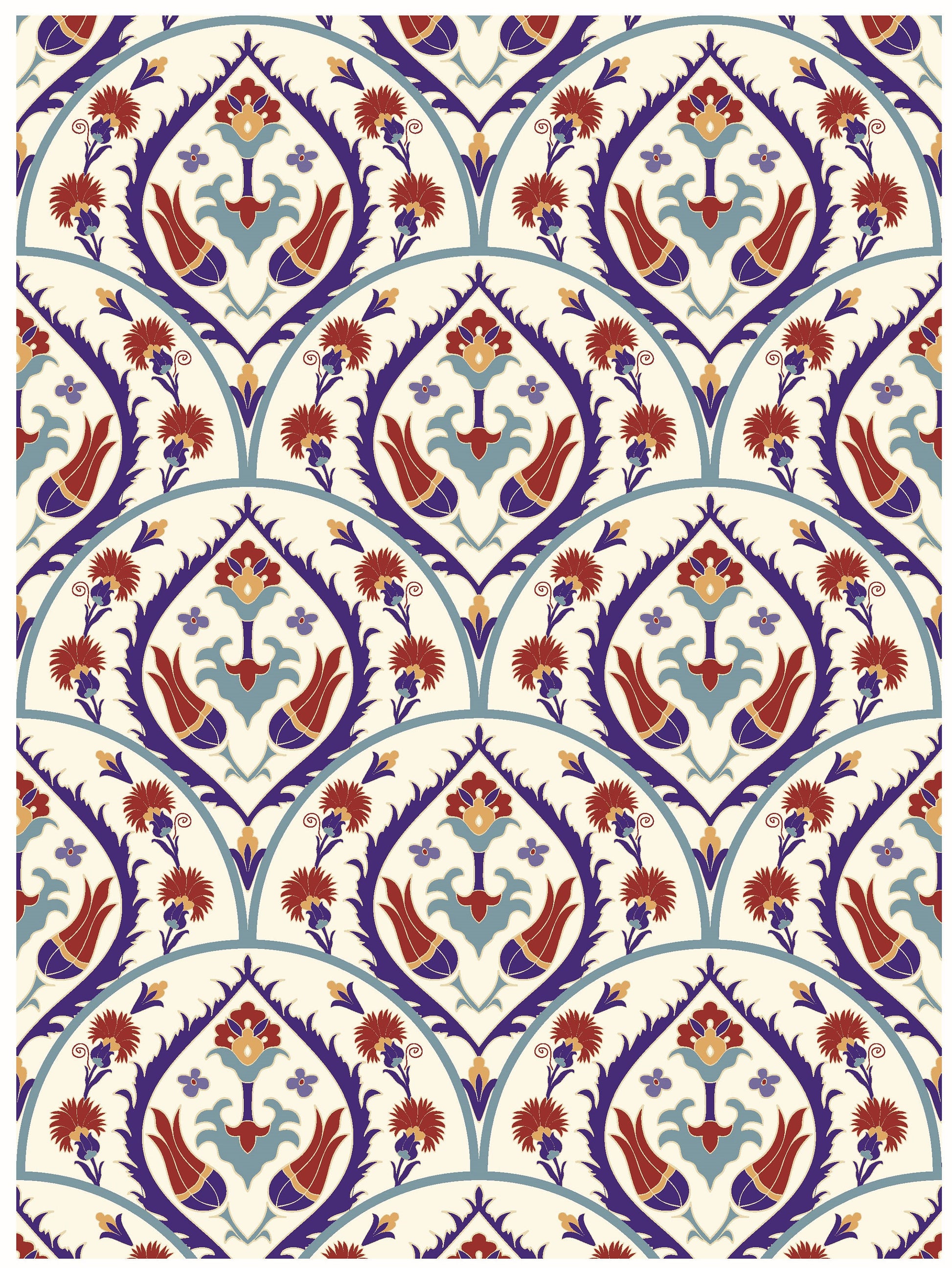 Authentic Tulip Pattern - Large Decoupage for Furniture - Rice Paper - Vintage Decoupage - Floral Decoupage Paper - Tile