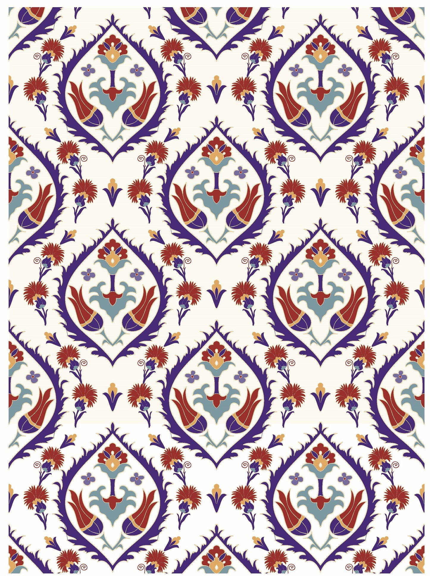 Authentic Tulip Pattern - Large Decoupage for Furniture - Rice Paper - Vintage Decoupage - Floral Decoupage Paper - Tile