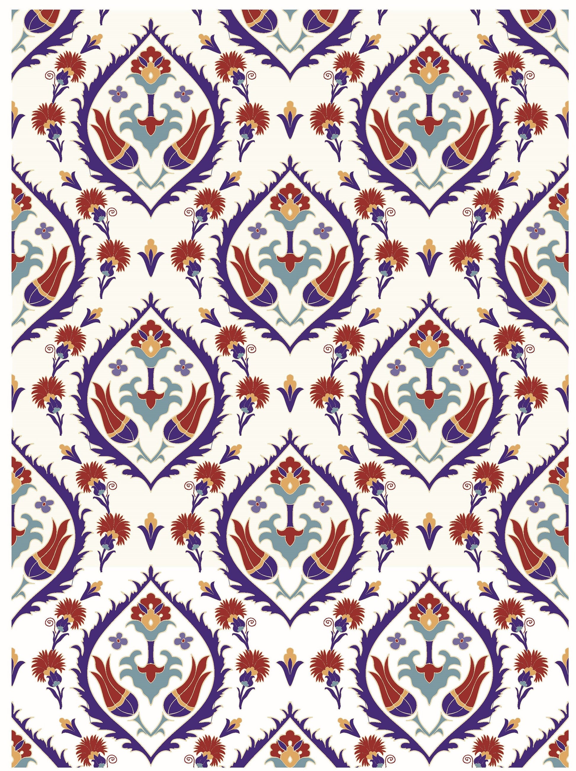 Authentic Tulip Pattern - Large Decoupage for Furniture - Rice Paper - Vintage Decoupage - Floral Decoupage Paper - Tile