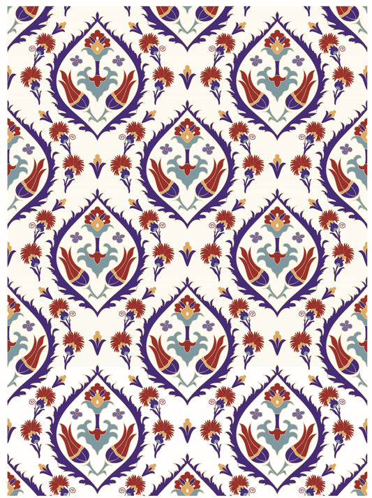 Authentic Tulip Pattern - Large Decoupage for Furniture - Rice Paper - Vintage Decoupage - Floral Decoupage Paper - Tile
