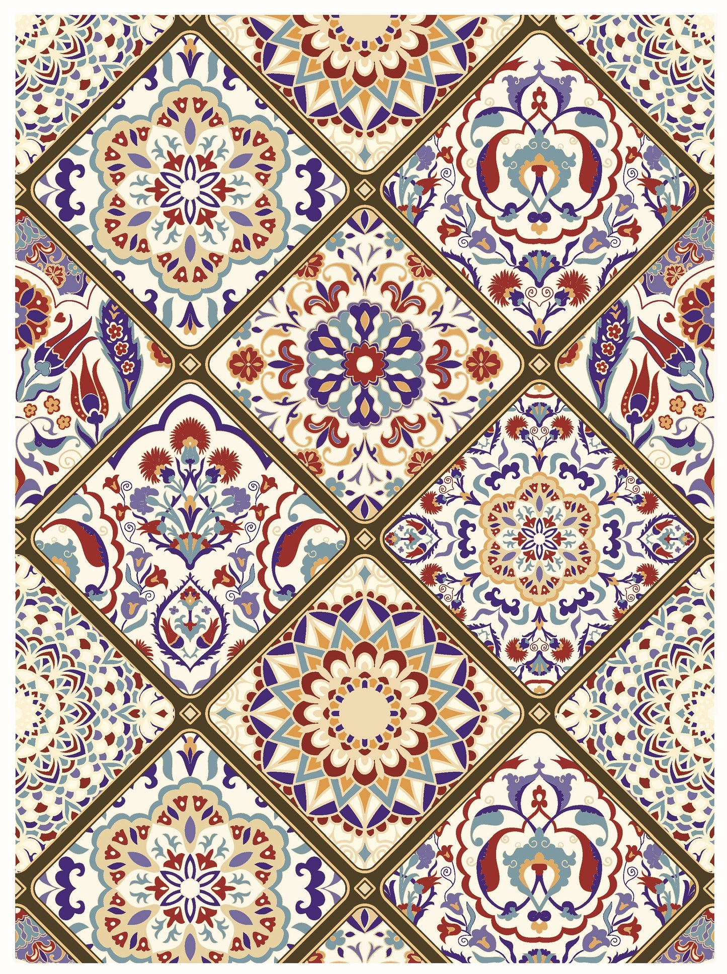 Authentic Tulip Pattern - Large Decoupage for Furniture - Rice Paper - Vintage Decoupage - Floral Decoupage Paper - Tile