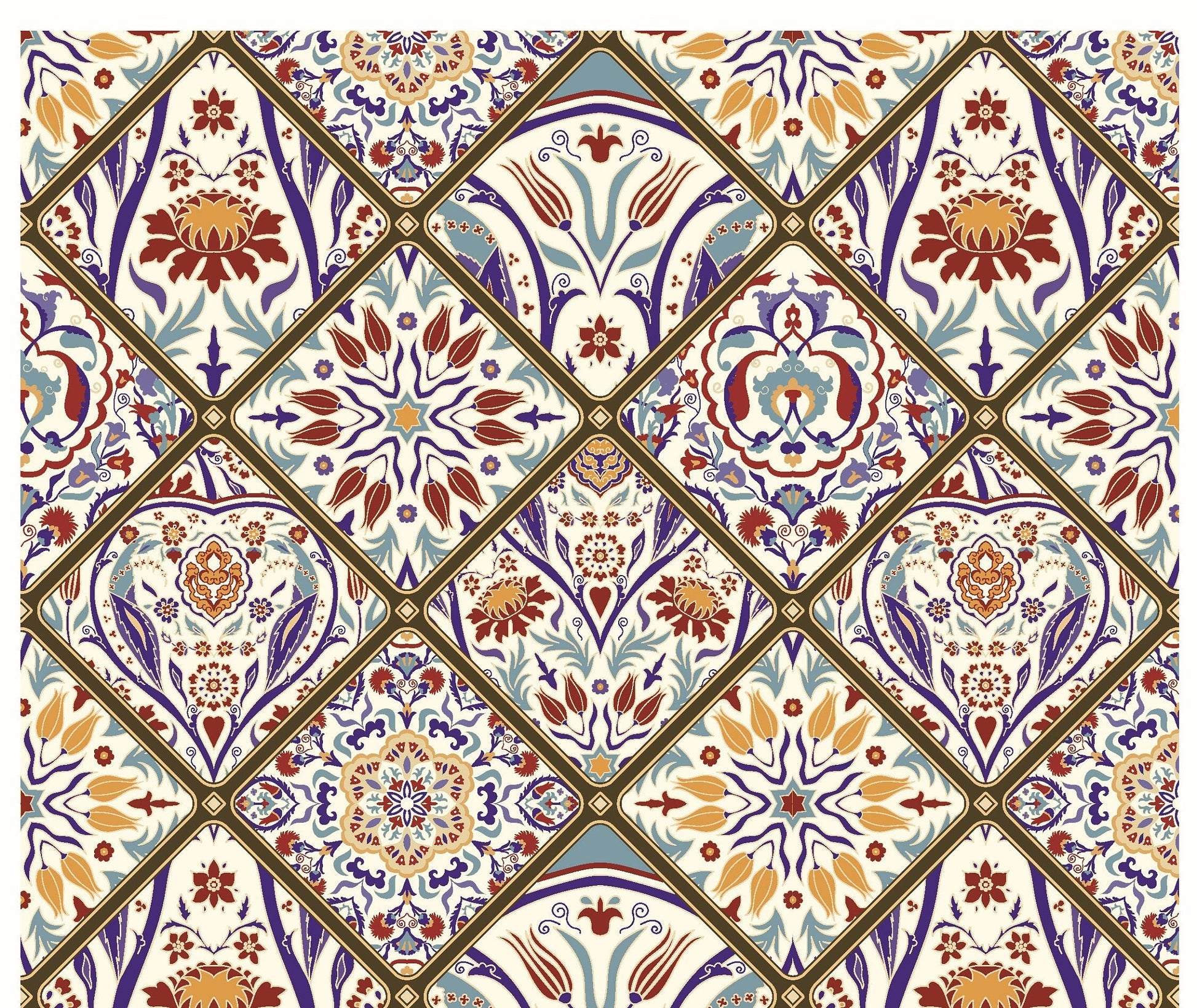 Authentic Tulip Pattern - Large Decoupage for Furniture - Rice Paper - Vintage Decoupage - Floral Decoupage Paper - Tile