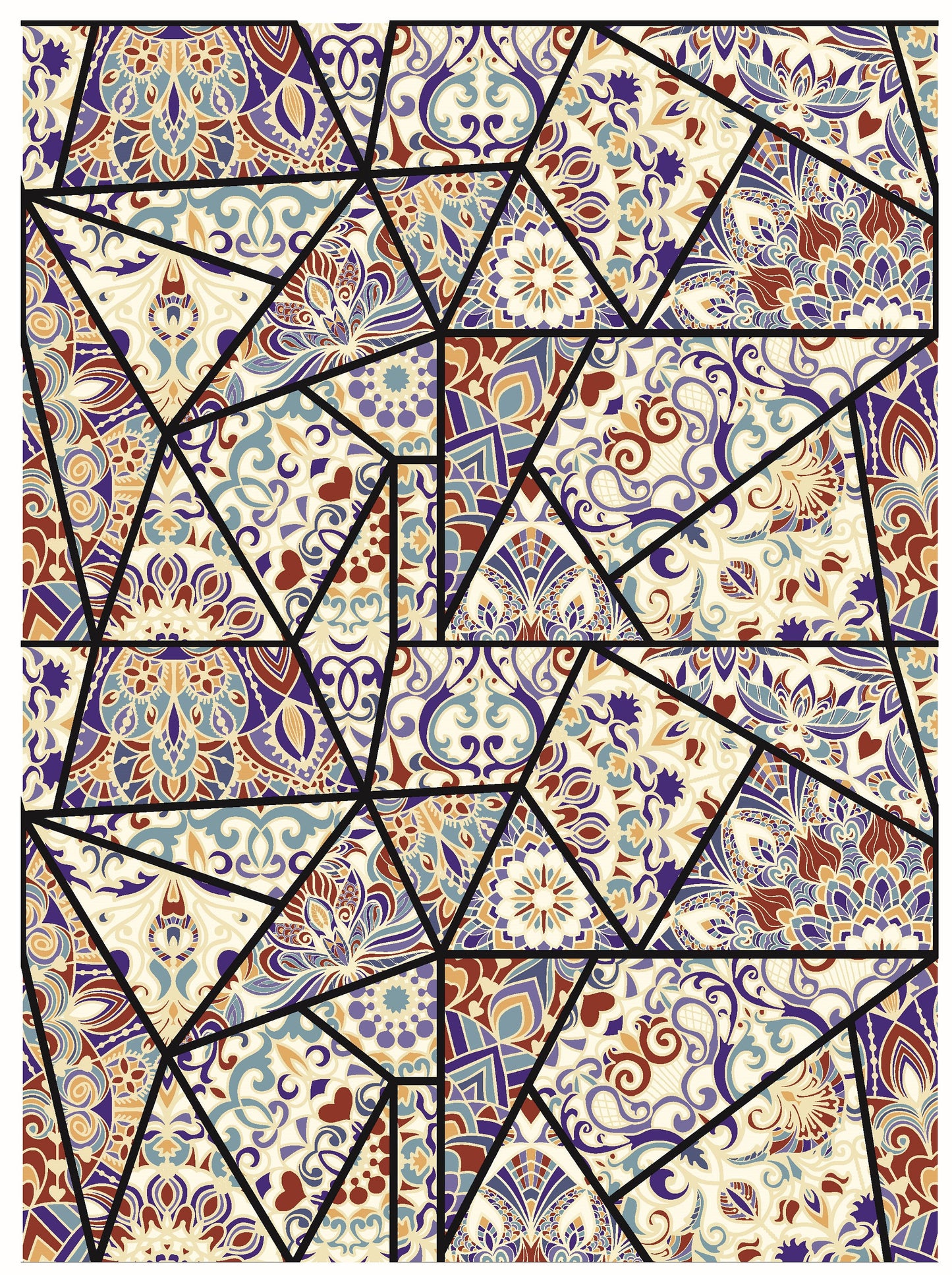 Authentic Pattern - Large Decoupage for Furniture - Rice Paper - Vintage Decoupage - Floral Decoupage Paper - Tile