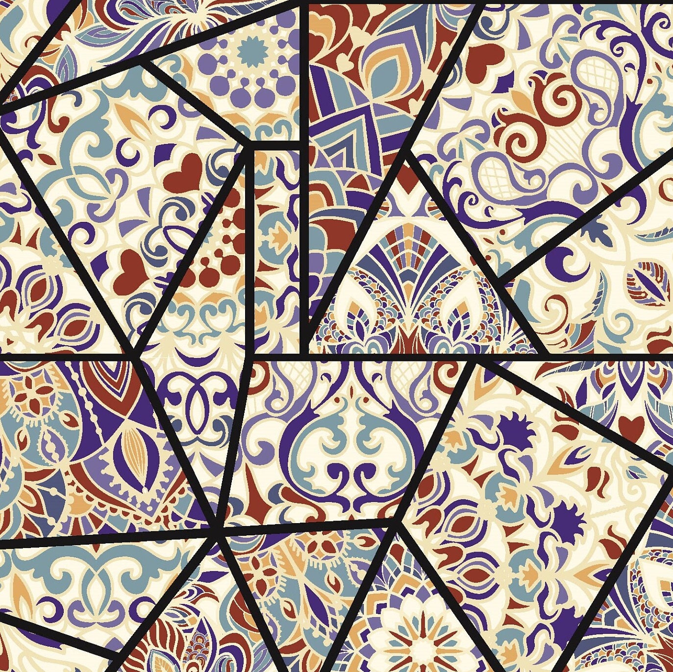 Authentic Pattern - Large Decoupage for Furniture - Rice Paper - Vintage Decoupage - Floral Decoupage Paper - Tile