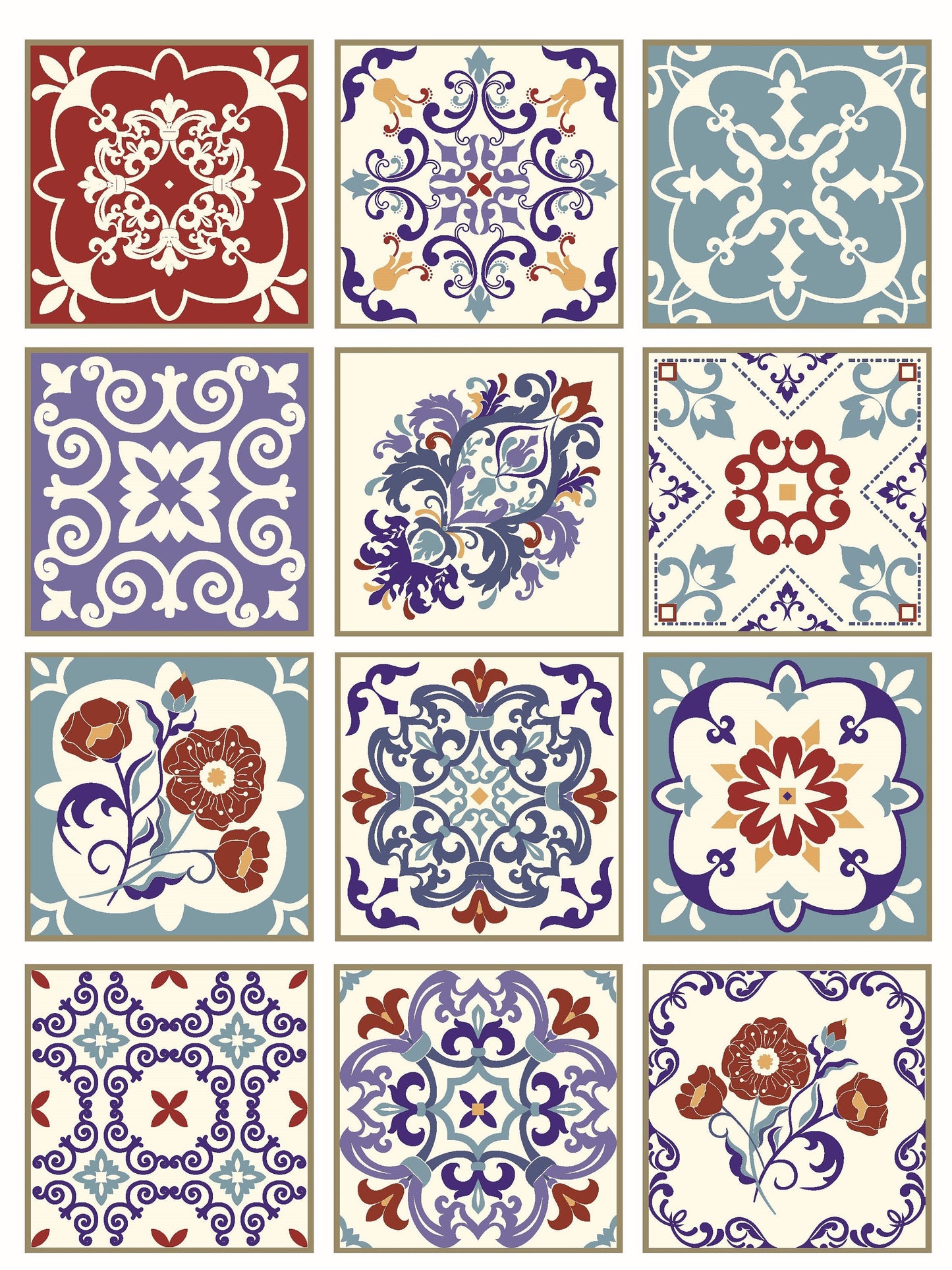 Authentic Pattern - Large Decoupage for Furniture - Rice Paper - Vintage Decoupage - Floral Decoupage Paper - Tile