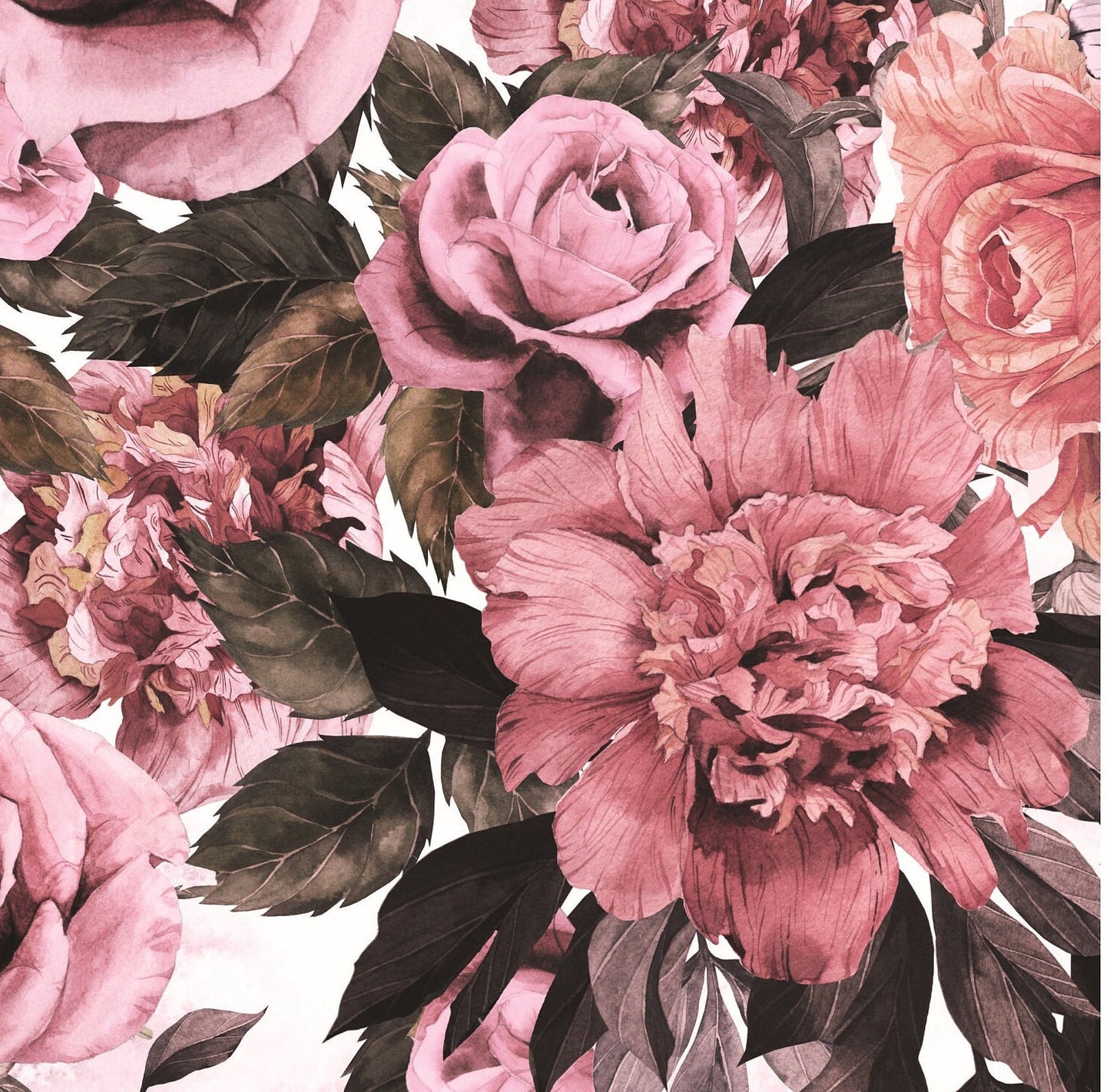 Authentic Pattern Hydrangea - Large Decoupage for Furniture - Rice Paper - Vintage Decoupage - Decoupage Paper - Shabby Chic
