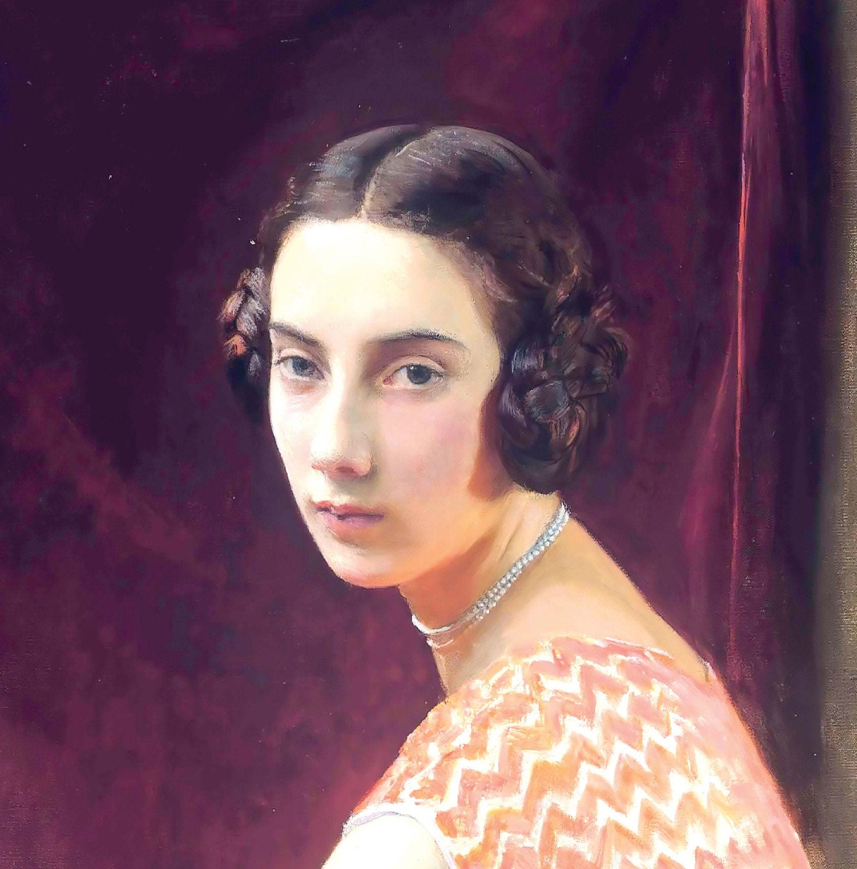 Portrait of a Woman - Large Decoupage Paper for Furniture - Vintage Decoupage - Rice Paper