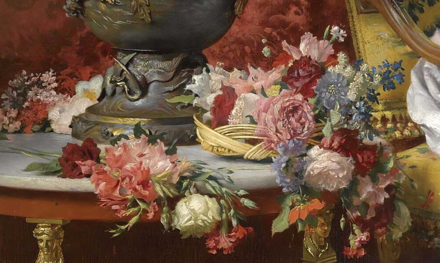 Woman Portrait with Flowers - Large Decoupage Paper for Furniture - Vintage Decoupage - Rice Paper - Historical Decoupage Paper
