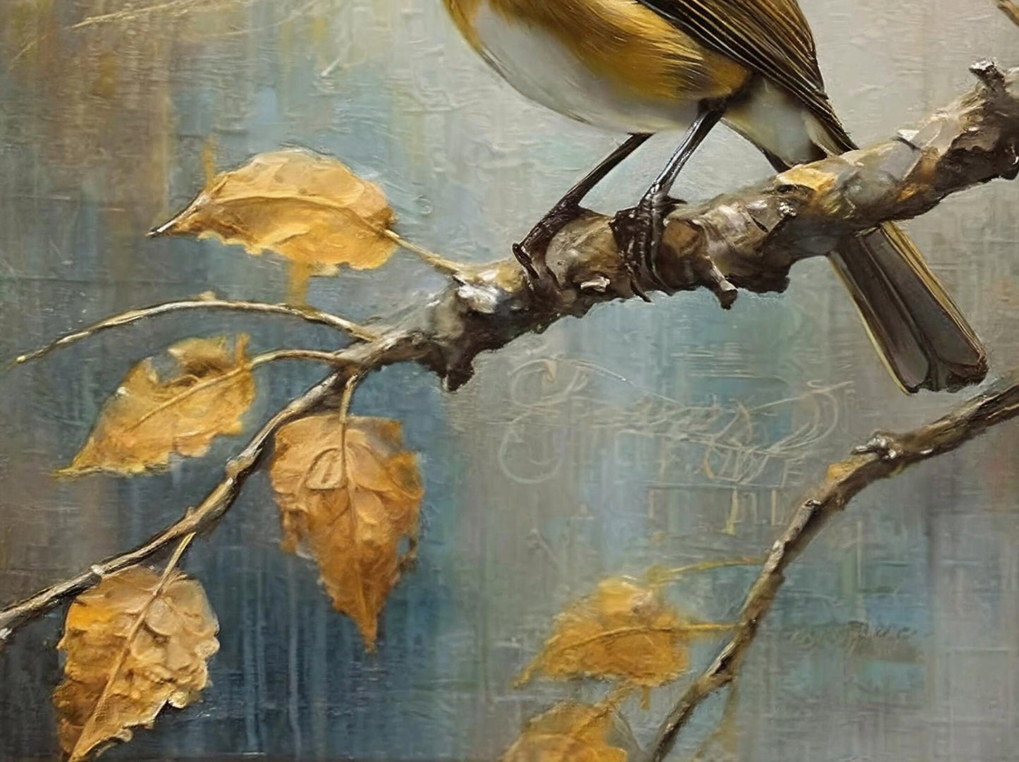 Large Decoupage Paper for Furniture - Rice Paper for Decoupage - Autumn - Decoupage Paper - Bird Decoupage