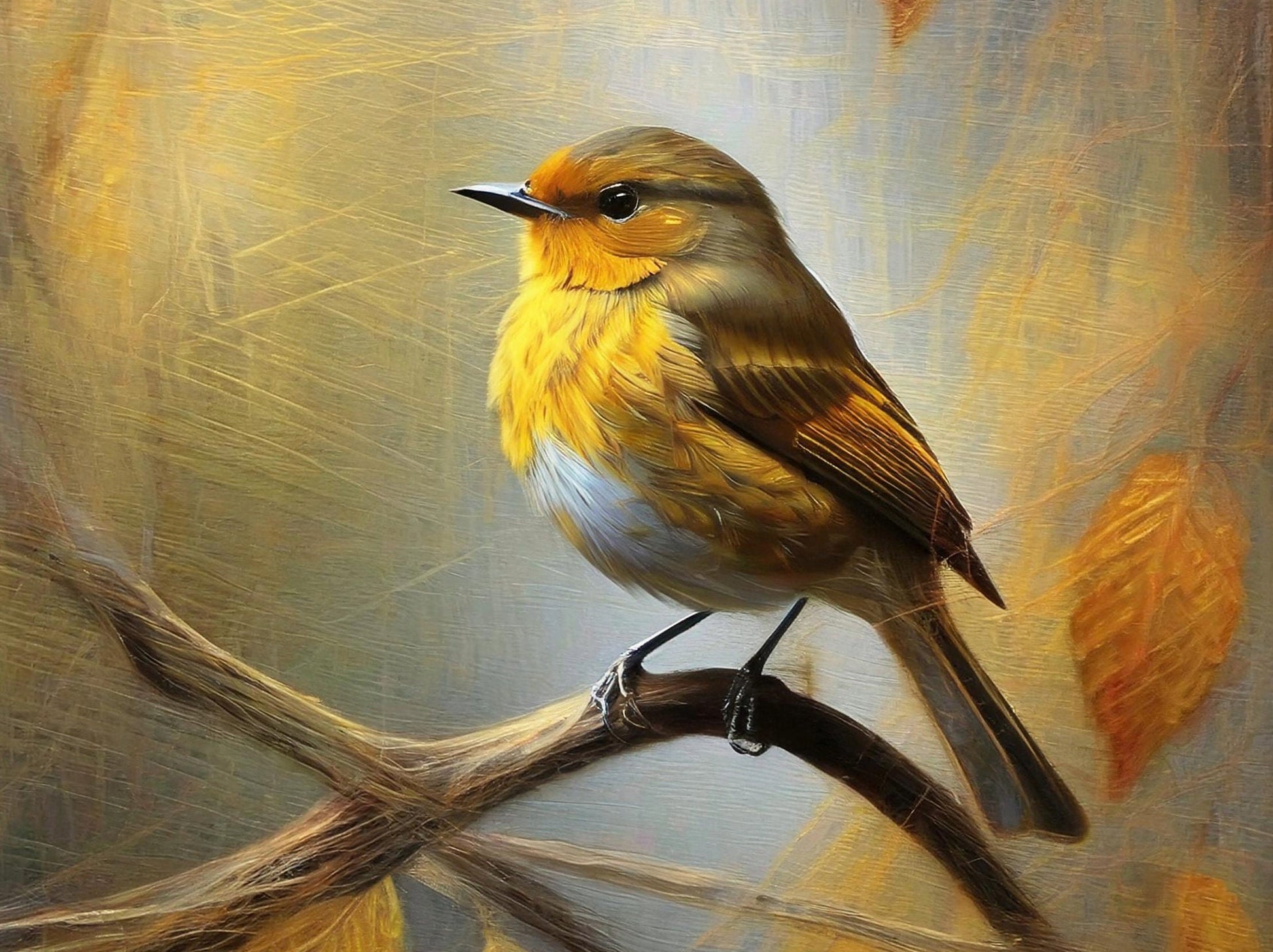 Autumn Bird Decoupage Paper - Large Rice Paper for Furniture