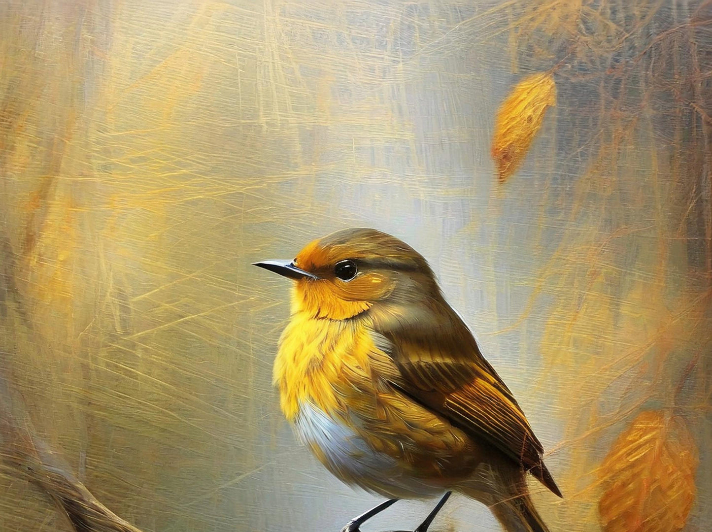 Autumn Bird Decoupage Paper - Large Rice Paper for Furniture