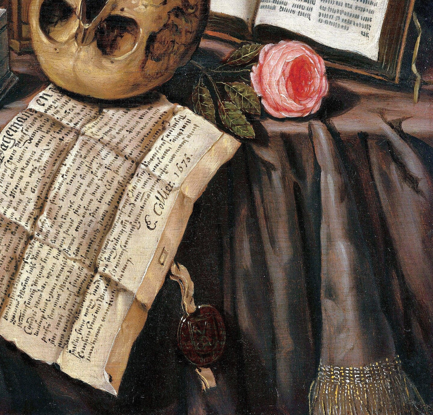Ancient Books Skull - Large Decoupage Paper for Furniture - Vintage Decoupage - Rice Paper - Antique Decoupage Paper