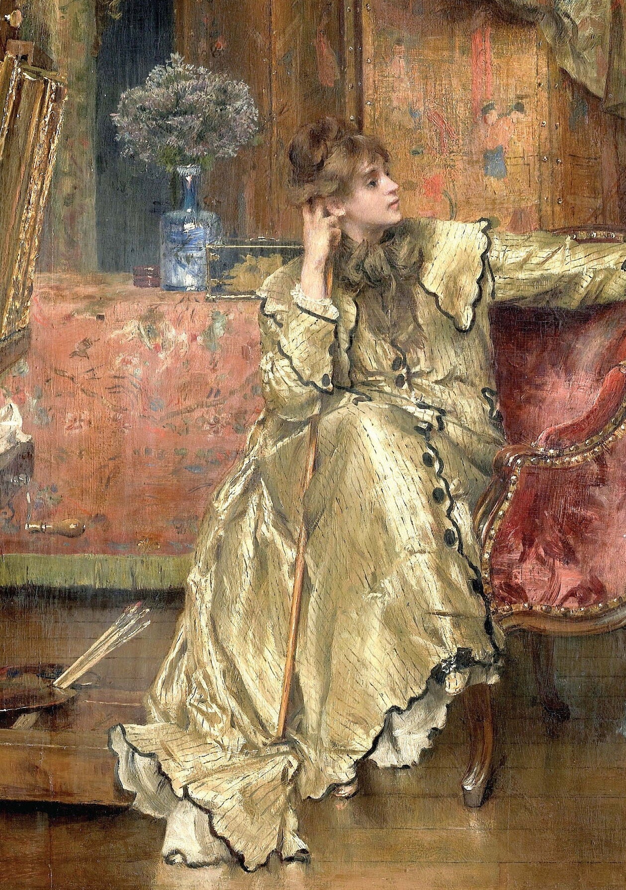 Victorian Women Oil Painting Decoupage Paper – Furniture Craft