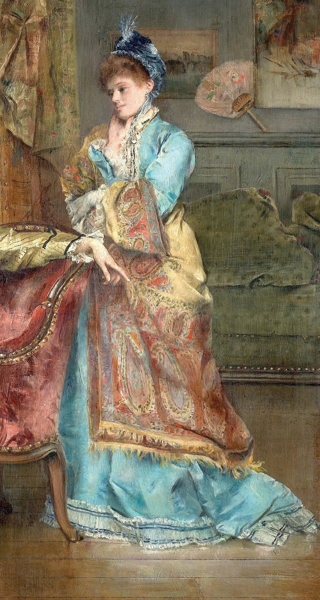 Victorian Women Oil Painting Decoupage Paper – Furniture Craft